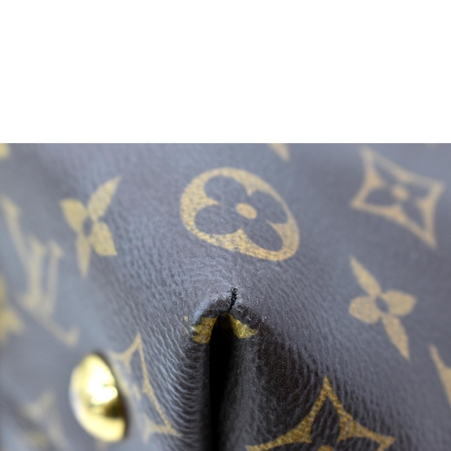 Louis Vuitton Brown Monogram Melie Leather Cloth ref.445092 - Joli