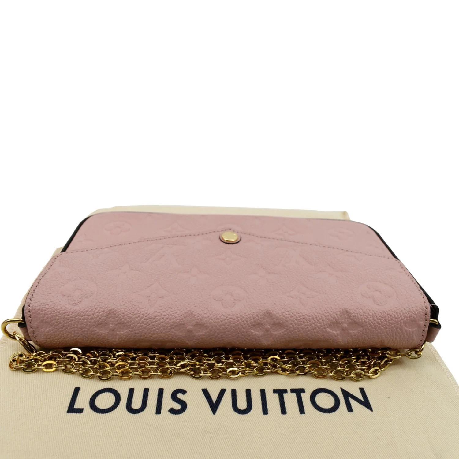 Louis Vuitton Rose Poudre Monogram Empreinte Leather Pochette