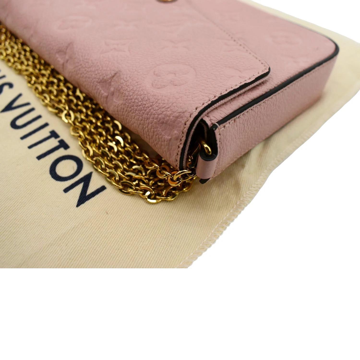 Louis Vuitton Rose Poudre Monogram Empreinte Felicie Pochette Pink