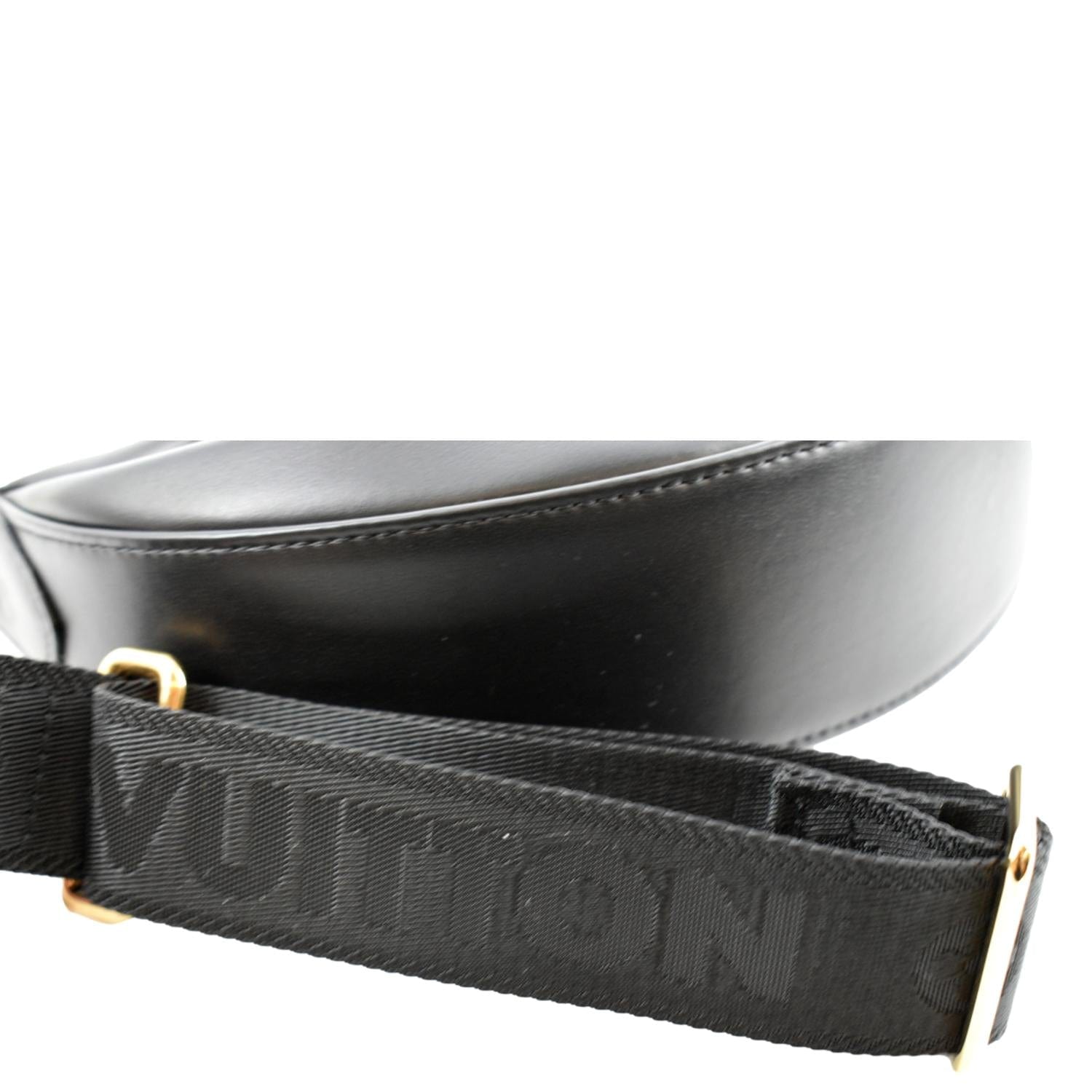 Over the moon leather crossbody bag Louis Vuitton Black in Leather