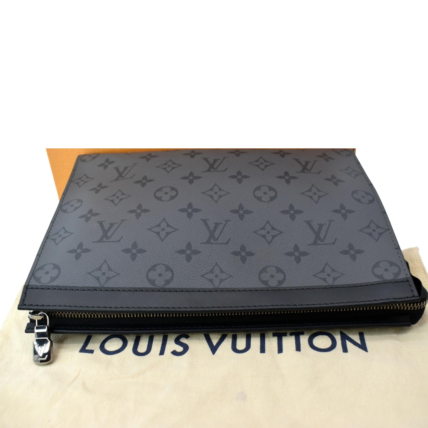 Louis Vuitton Monogram Eclipse Pochette Voyage MM M61692 Men's