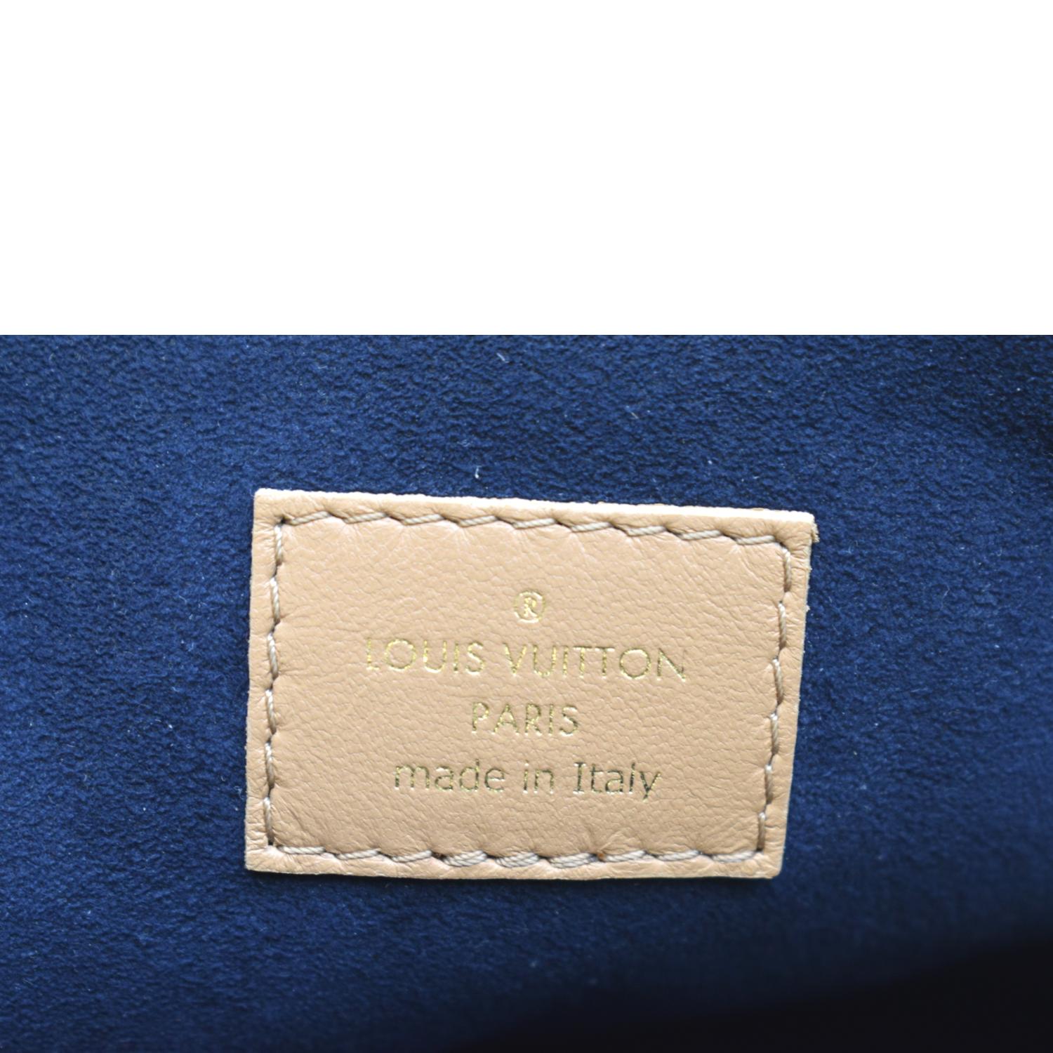 Louis Vuitton LV Unisex Coussin PM Camel Monogram-Embossed Puffy