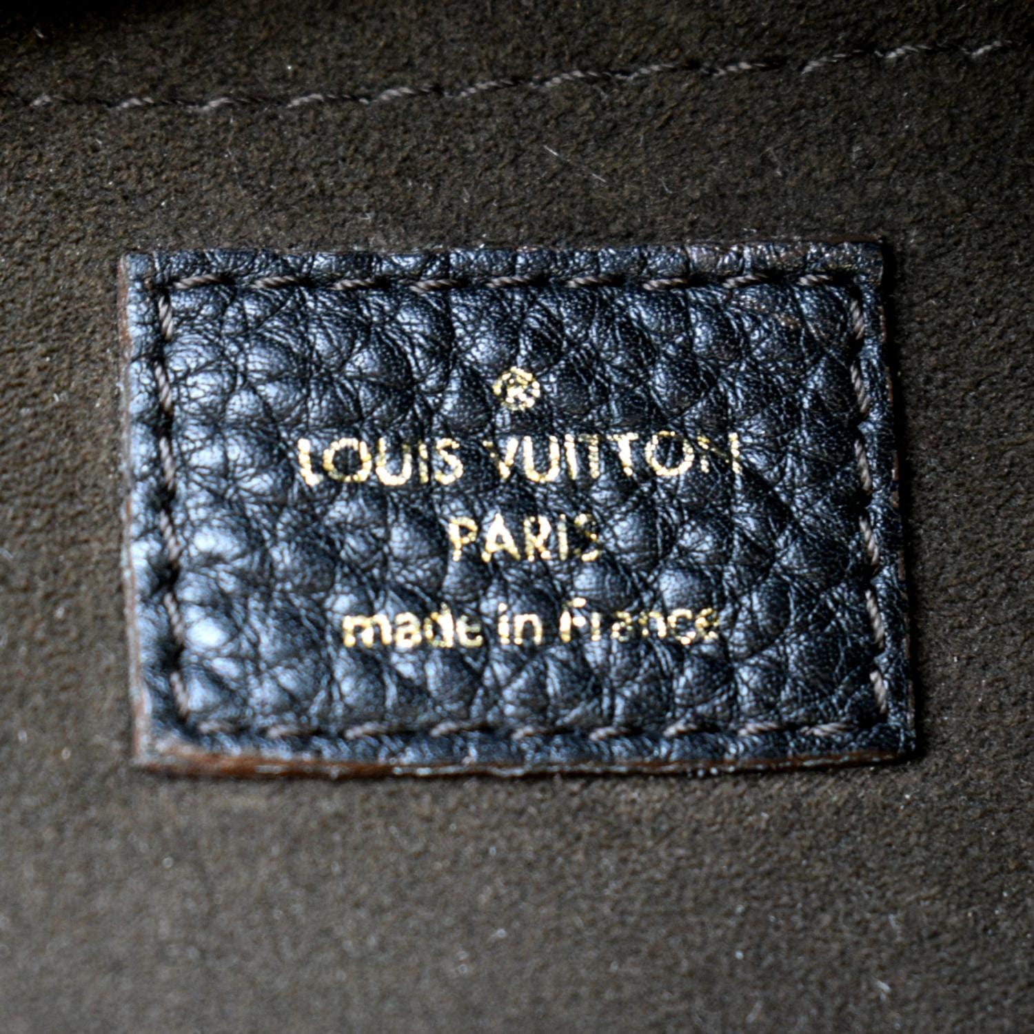 💯AUTHENTIC LOUIS VUITTON MAHINA L Noir Black Monogram Leather