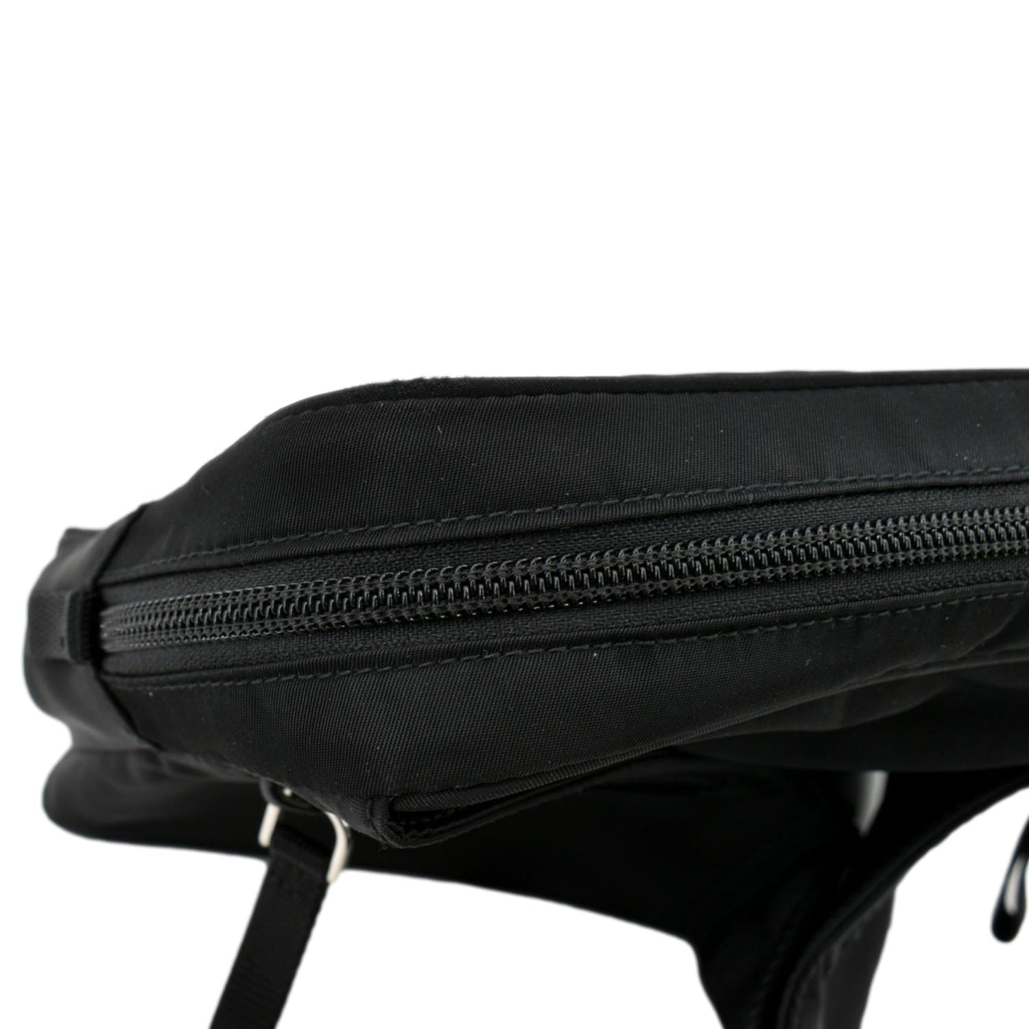 Prada Black Nylon Double Zip Belt Bag Prada