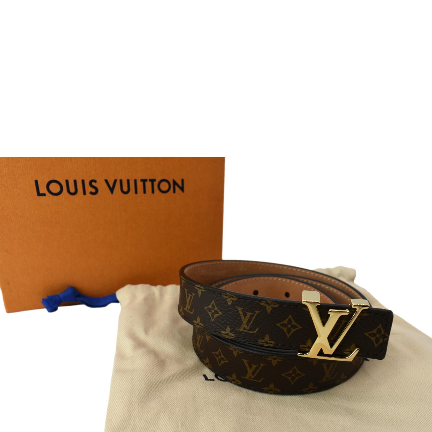 Louis Vuitton Louisette 25MM Reversible Belt Monogram Canvas Brown/Black