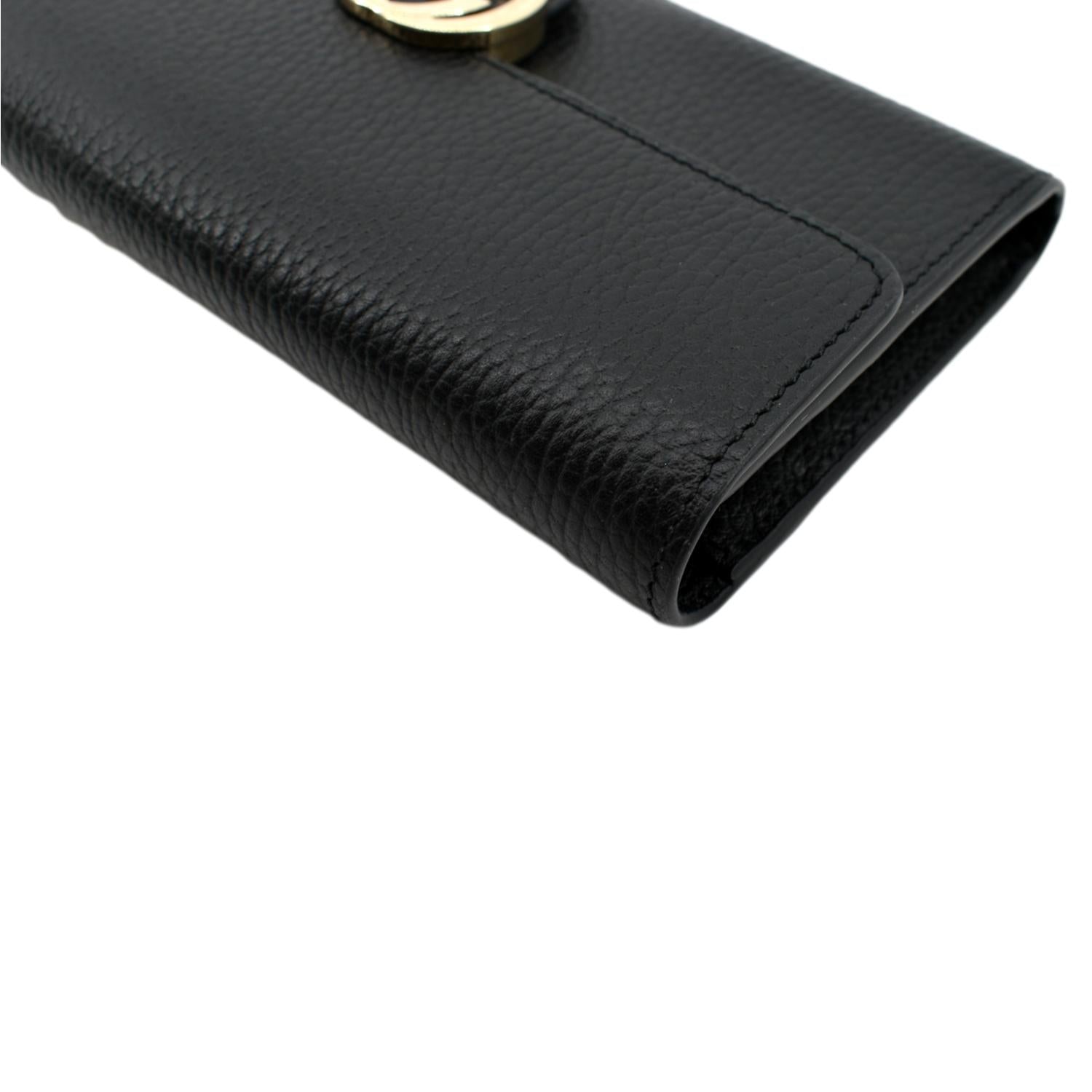 Black Gucci Sylvie Leather Continental Long Wallet – Designer Revival