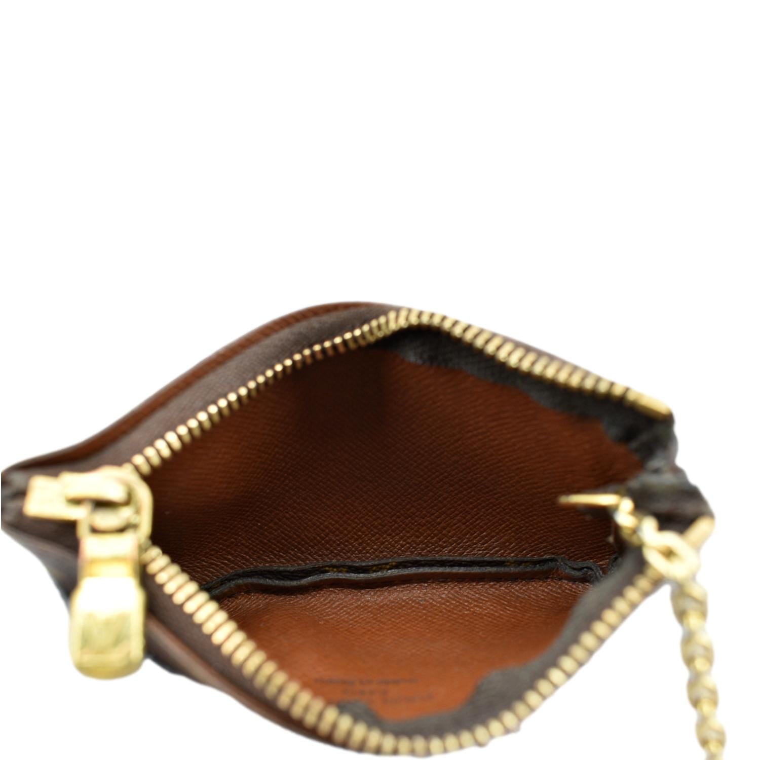 Louis Vuitton, Bags, Host Pick Louis Vuitton Brown Key Pouch Monogram  Pochette Cles Wallet Chain