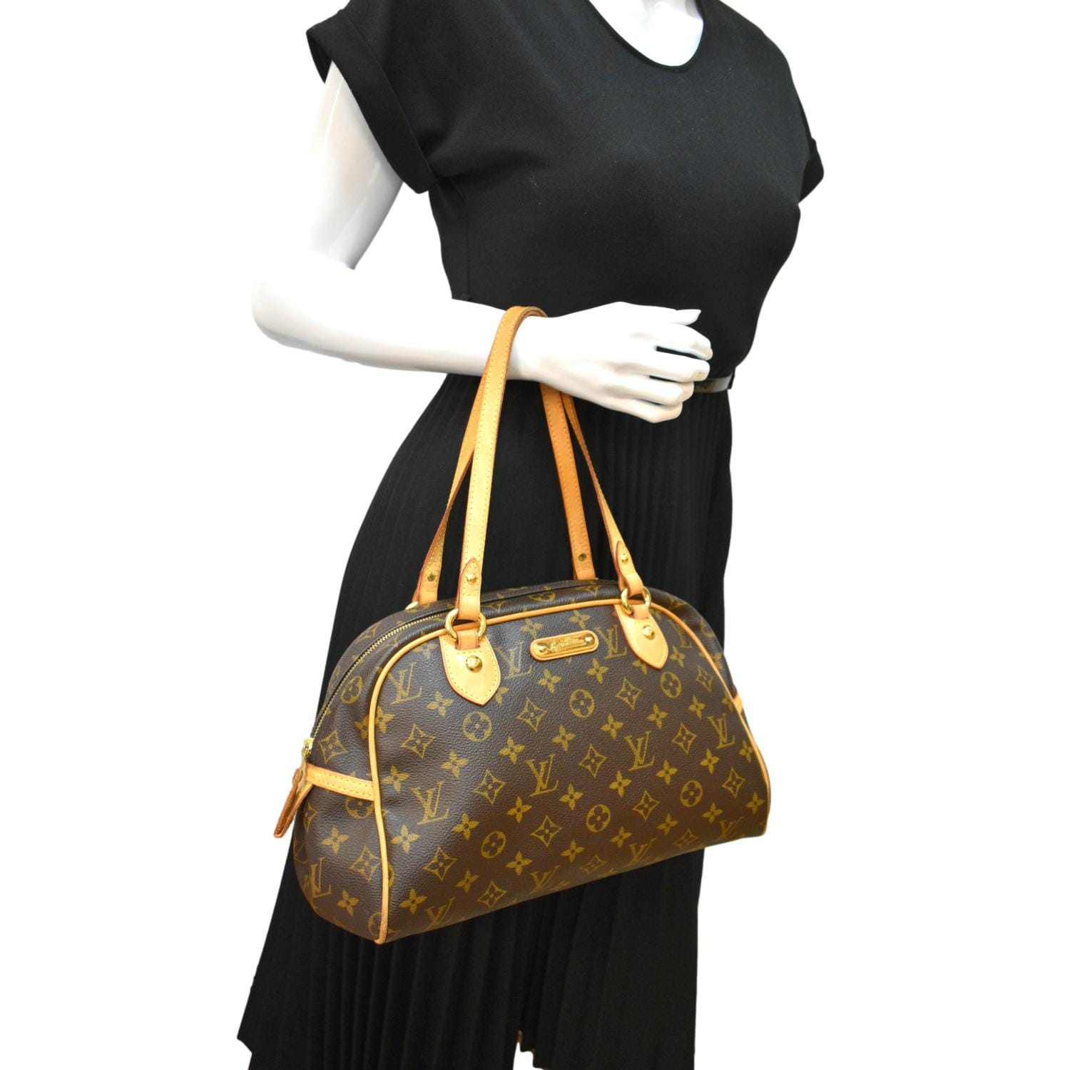 Louis Vuitton Montorgueil PM Shoulder Bag PRISTINE Monogram Purse Handbag  Zip LV
