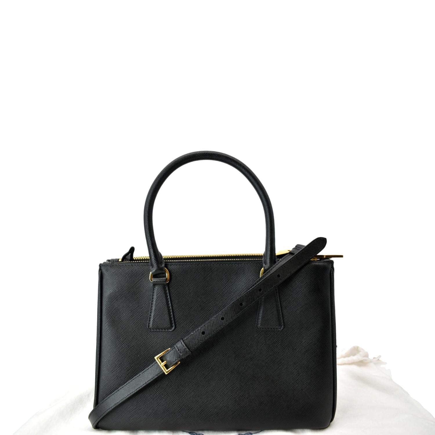 SOLD💕Coach Saffiano Double Zip Black two way Bag