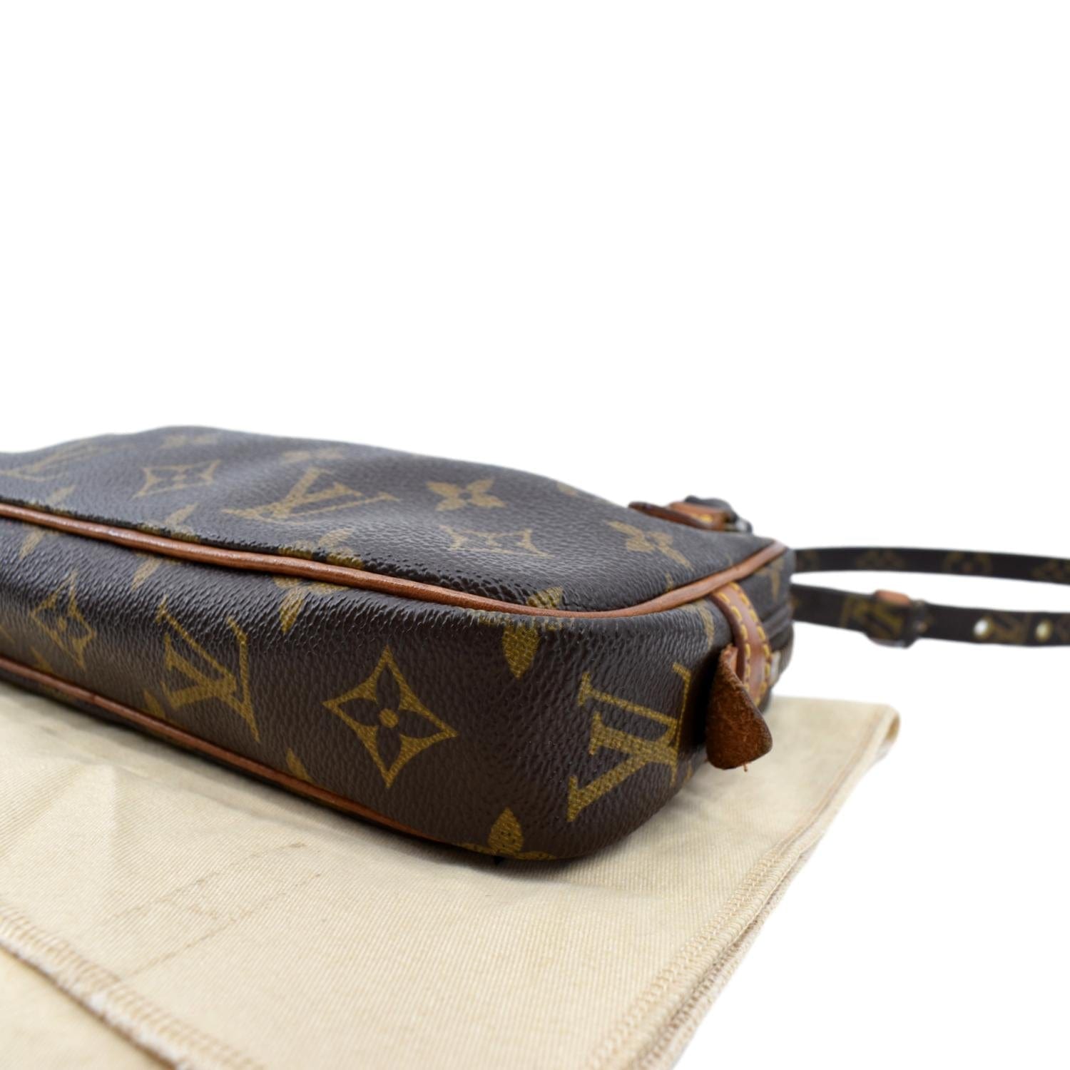 Louis Vuitton Brown Monogram Pochette Marly Bandouliere Leather