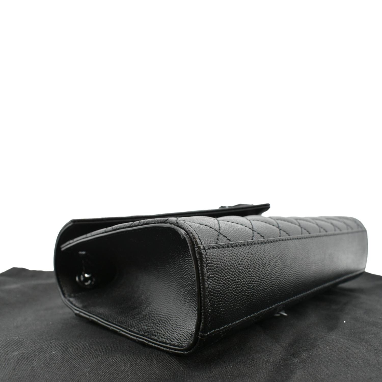 Saint Laurent Envelope Shoulder Bag Black Caviar Leather – ＬＯＶＥＬＯＴＳＬＵＸＵＲＹ