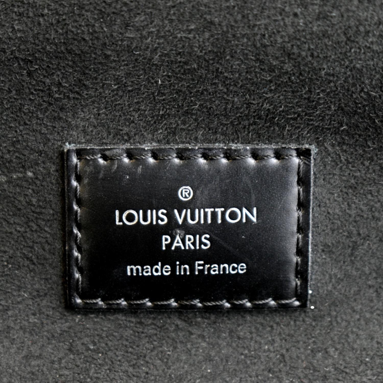 Louis Vuitton Cluny Top Handle Bag Epi Leather MM Black Authentic