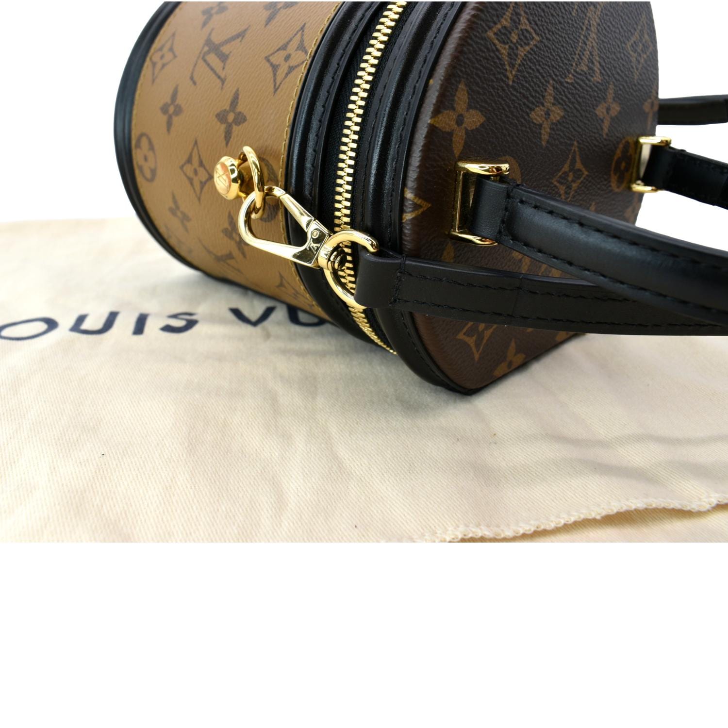 Louis Vuitton Cannes Monogram Reverse Canvas Bag Gold Color