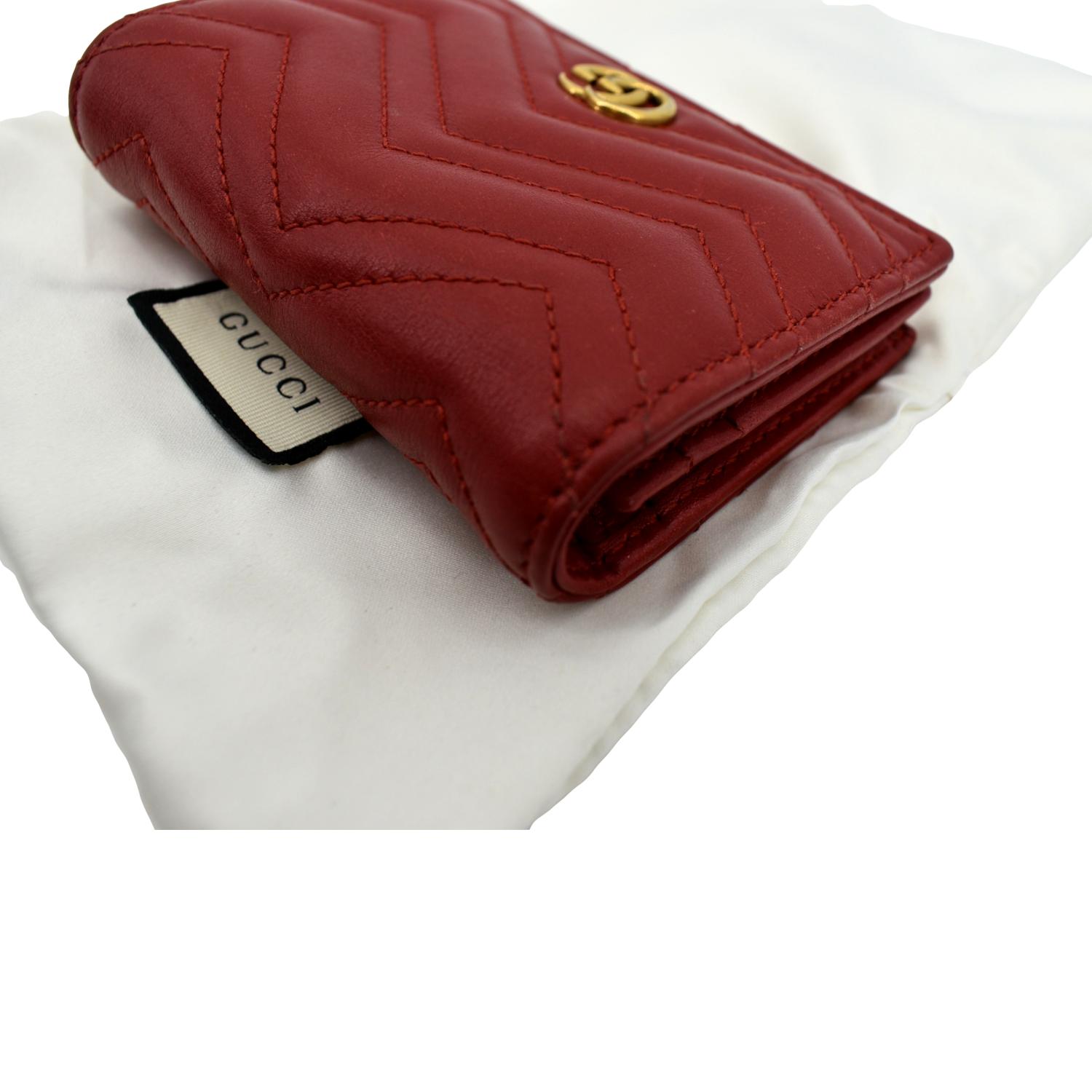 Gucci Leather Card Case Wallet