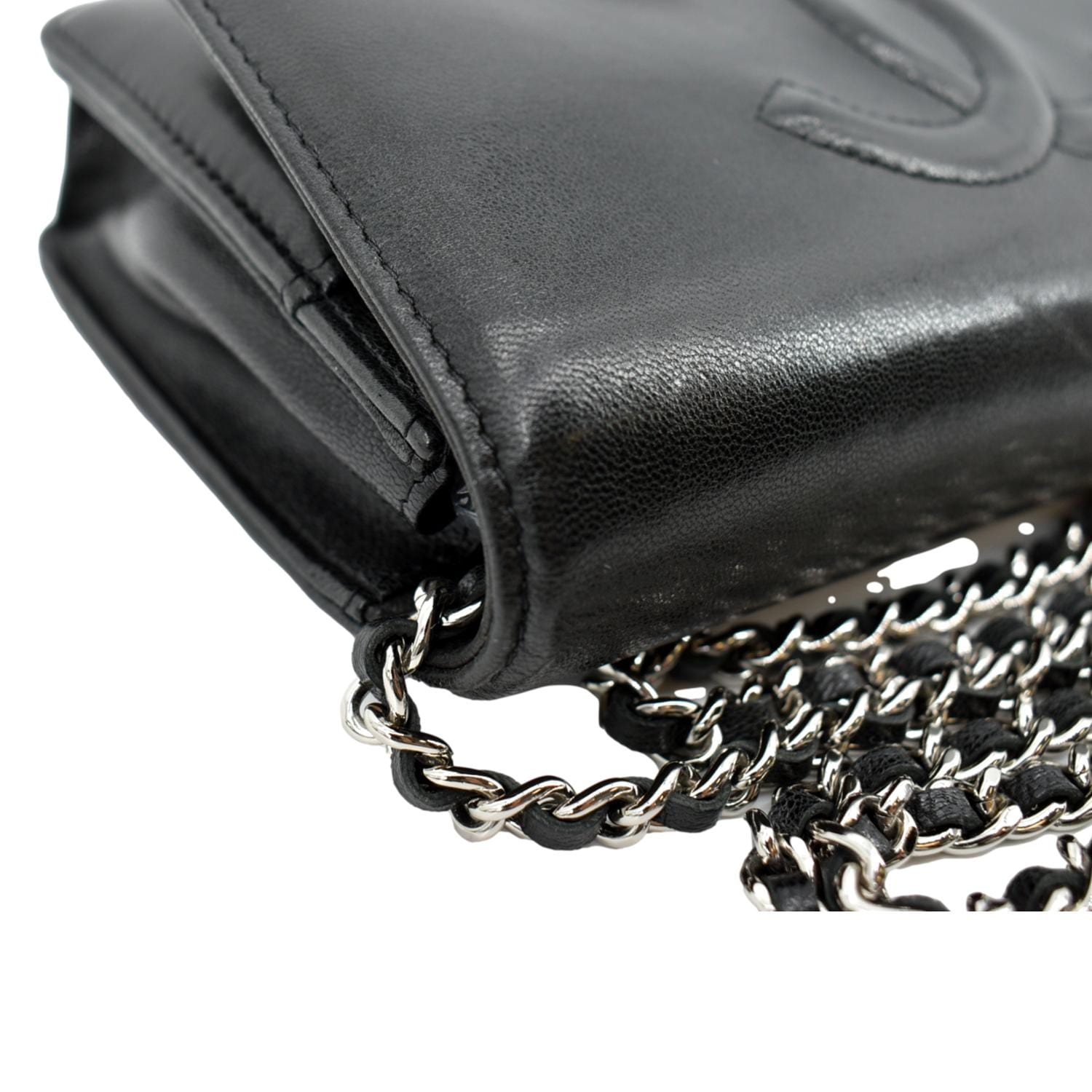 Wallet on chain timeless/classique patent leather crossbody bag