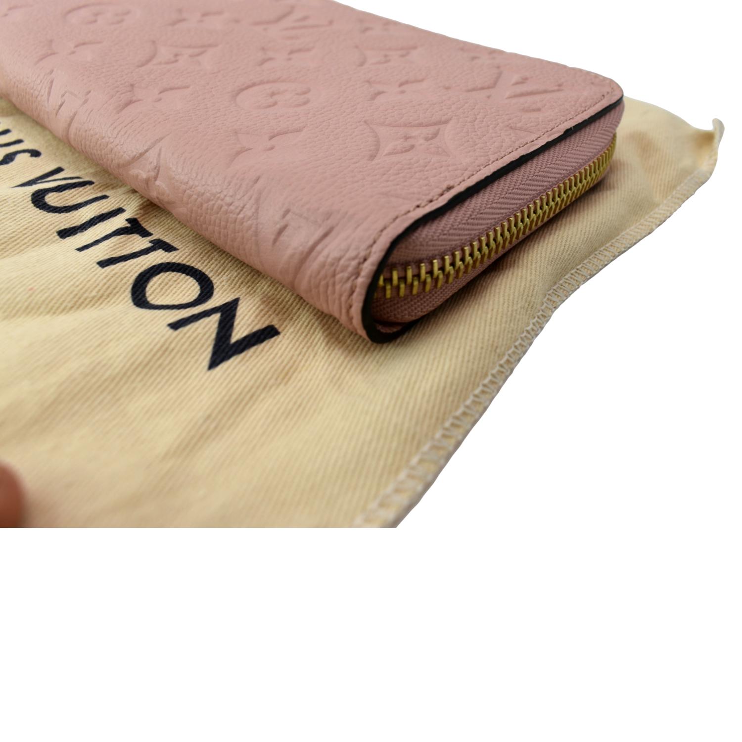 Louis Vuitton Monogram Empreinte Womens Folding Wallets, Pink, * Inventory Confirmation Required