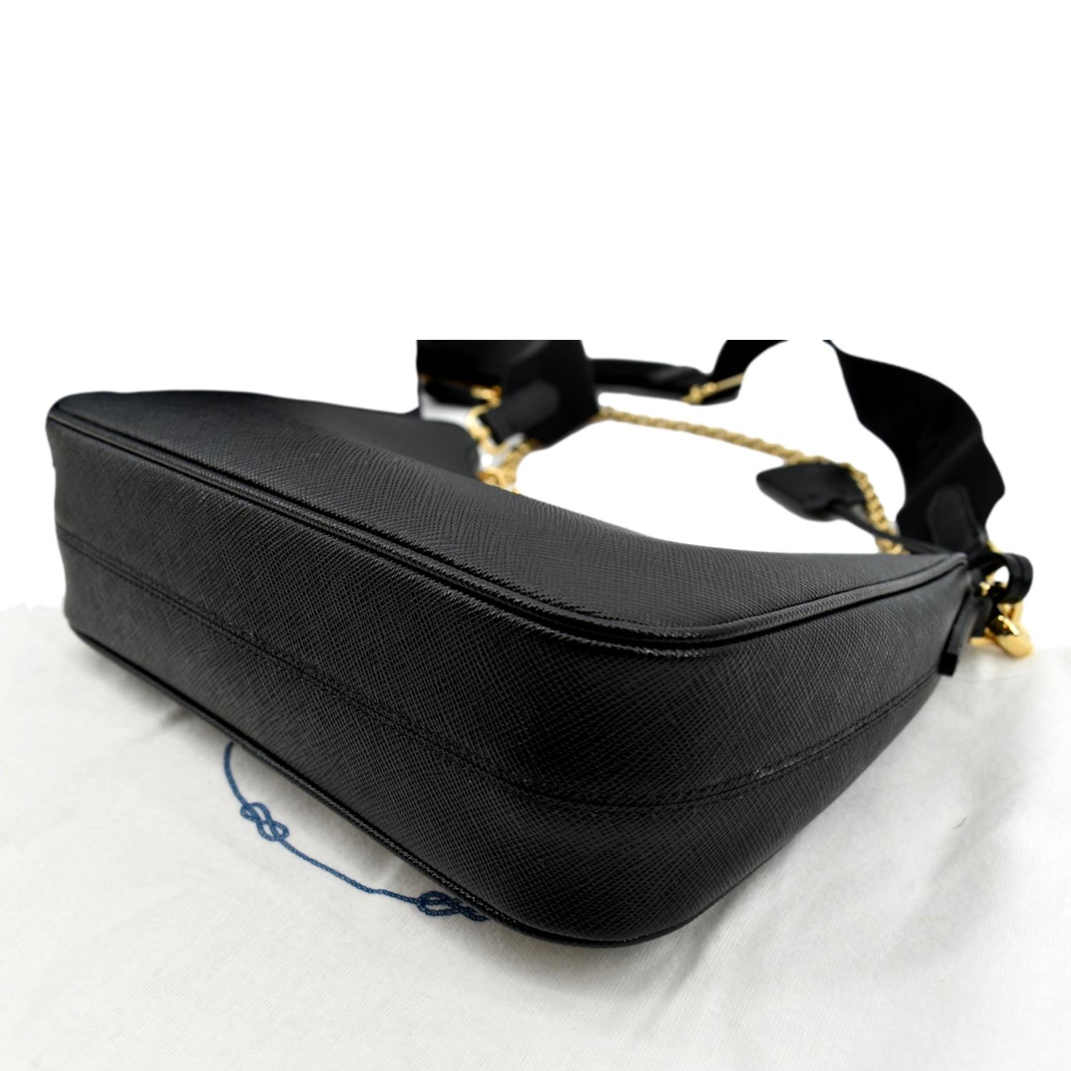 Prada Re-Edition 2005 Saffiano Leather Bag Black Ghw