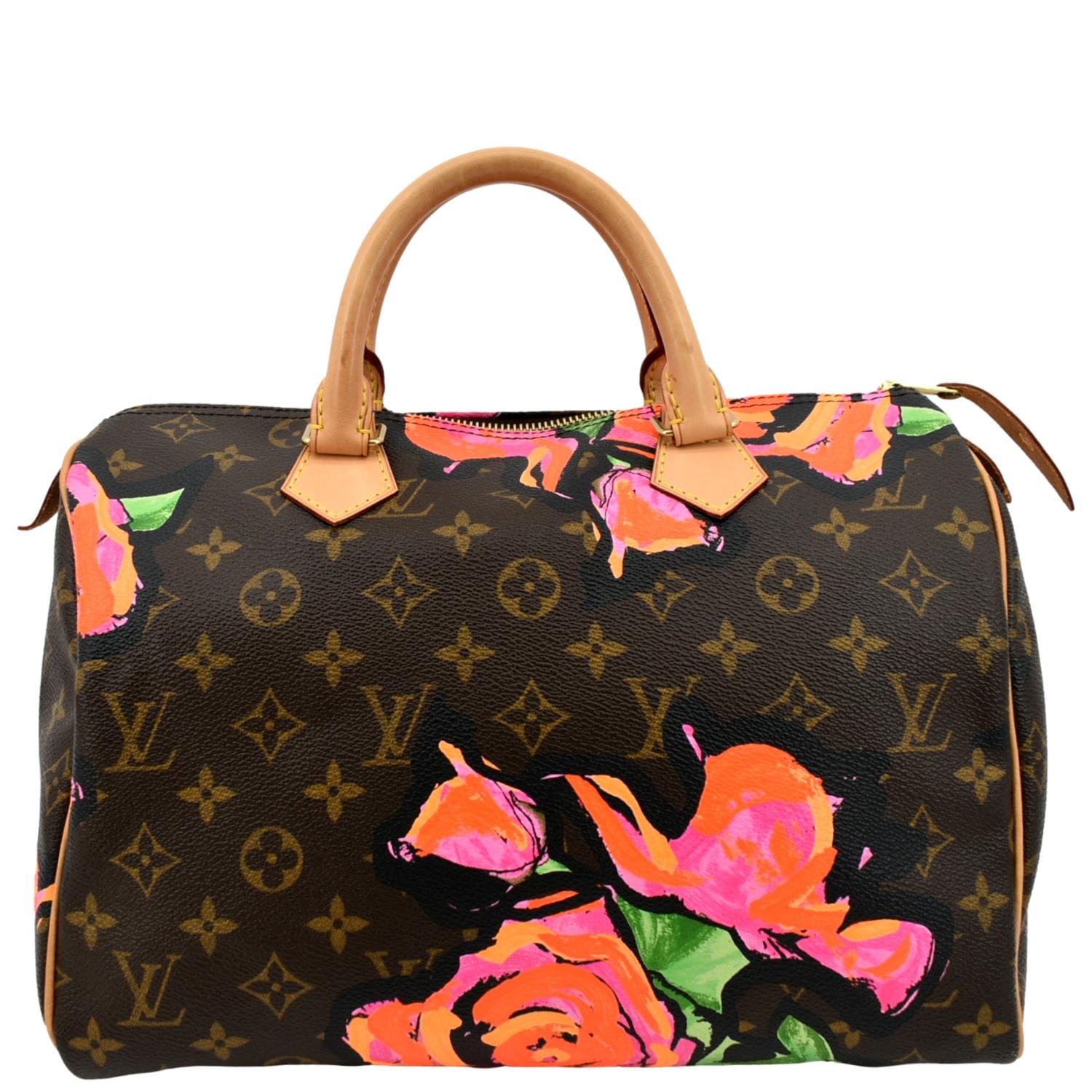 Louis Vuitton Speedy Handbag Limited Edition Monogram Roses 30 - ShopStyle  Satchels & Top Handle Bags