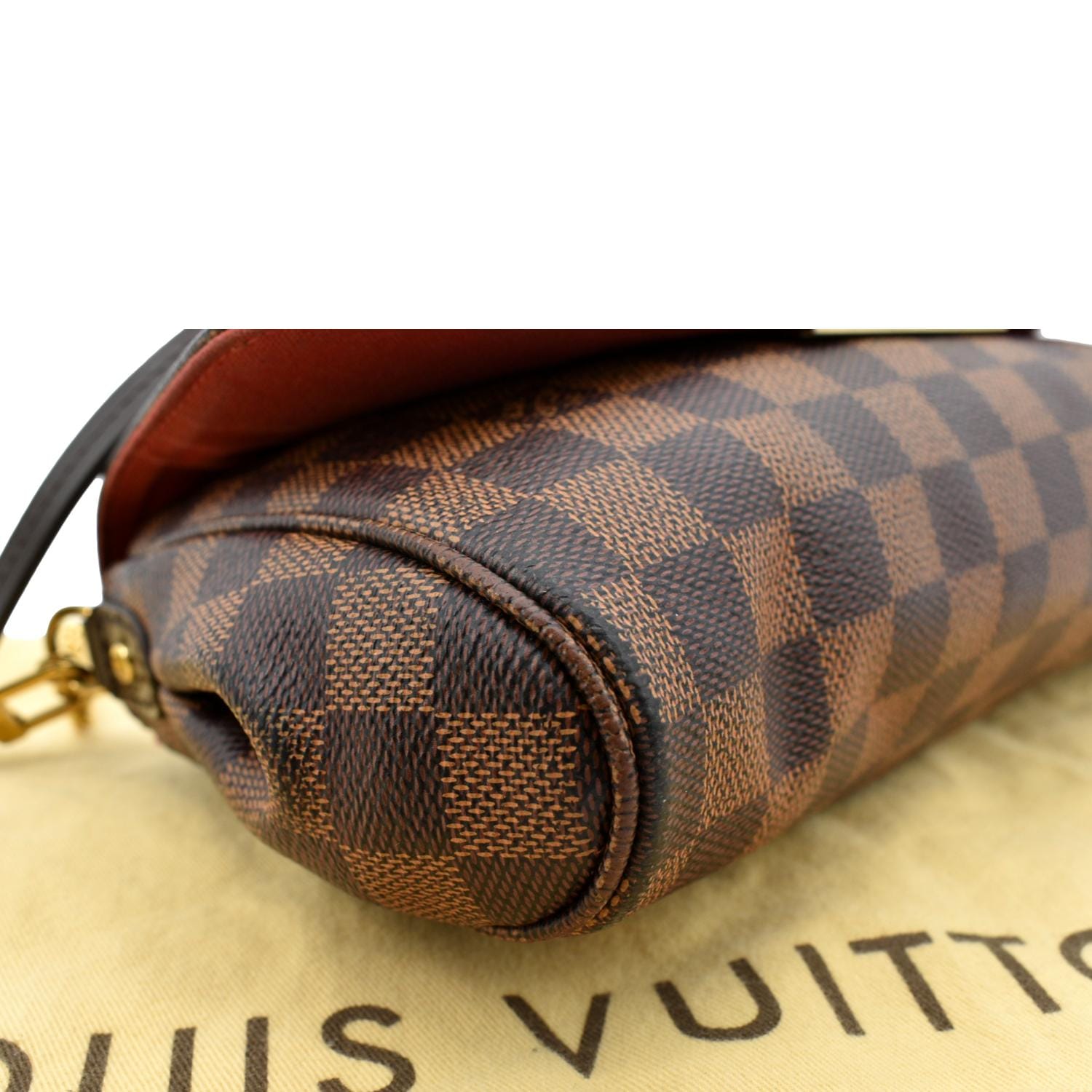 Authentic Louis Vuitton Damier Ebene Canvas Favorite MM Bag