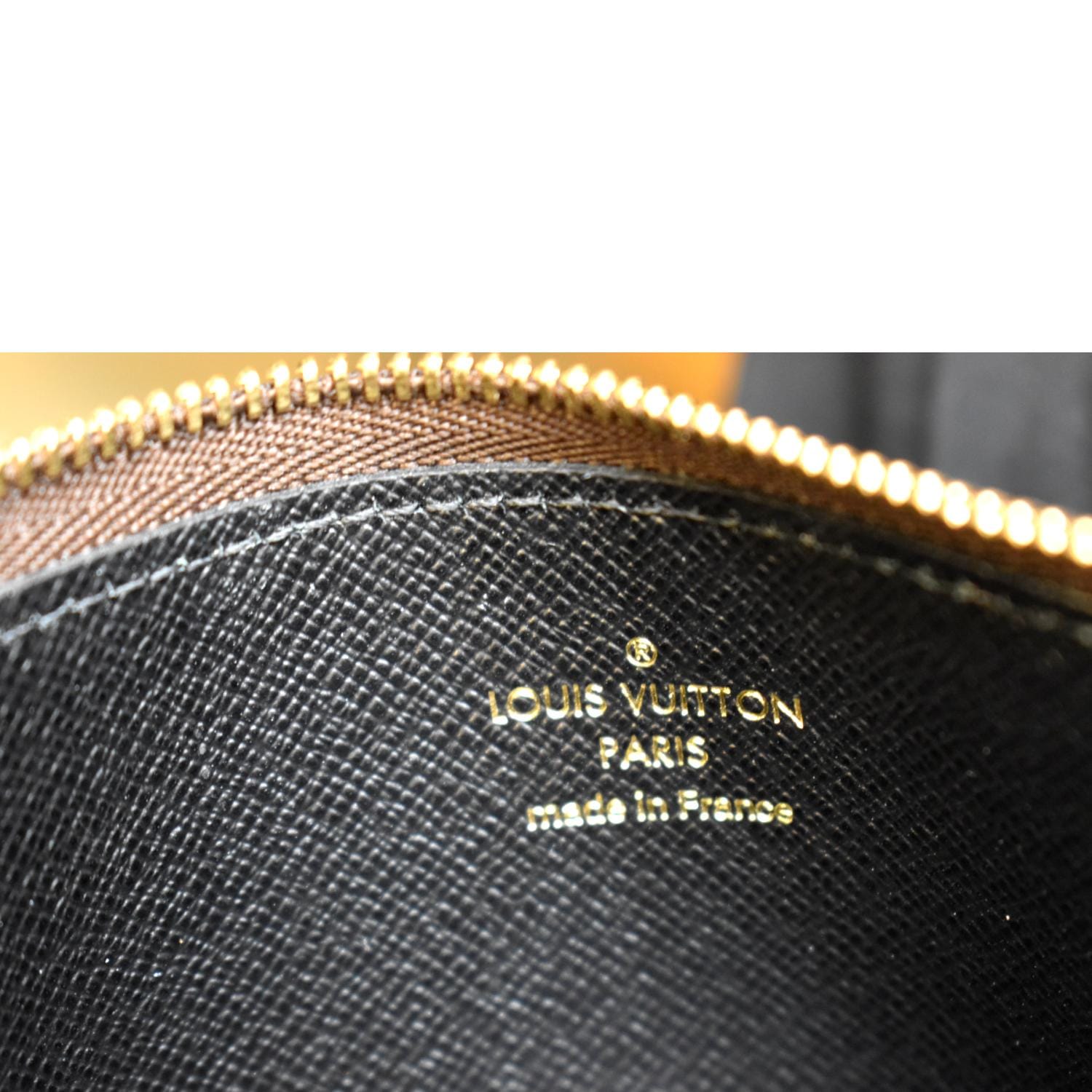 Authentic Louis Vuitton Trio Round Pouch Monogram Canvas Coin Purse Brown