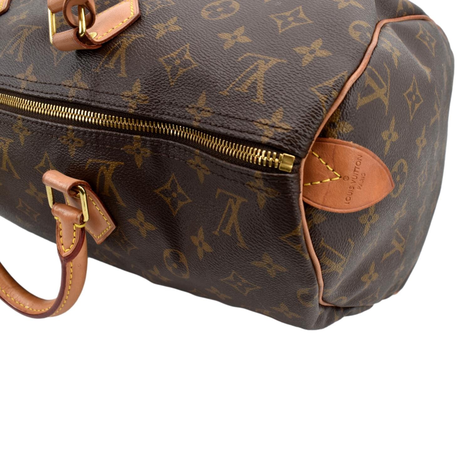 Louis Vuitton Vintage Canvas Brown Monogram Speedy 40 Bag Satchel Cloth  ref.858700 - Joli Closet
