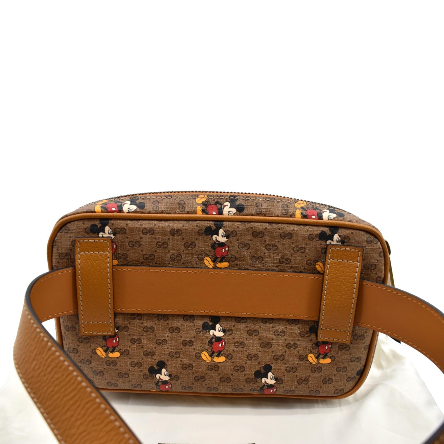 Gucci xDisney GG Supreme Canvas Belt Bag in Beige Color