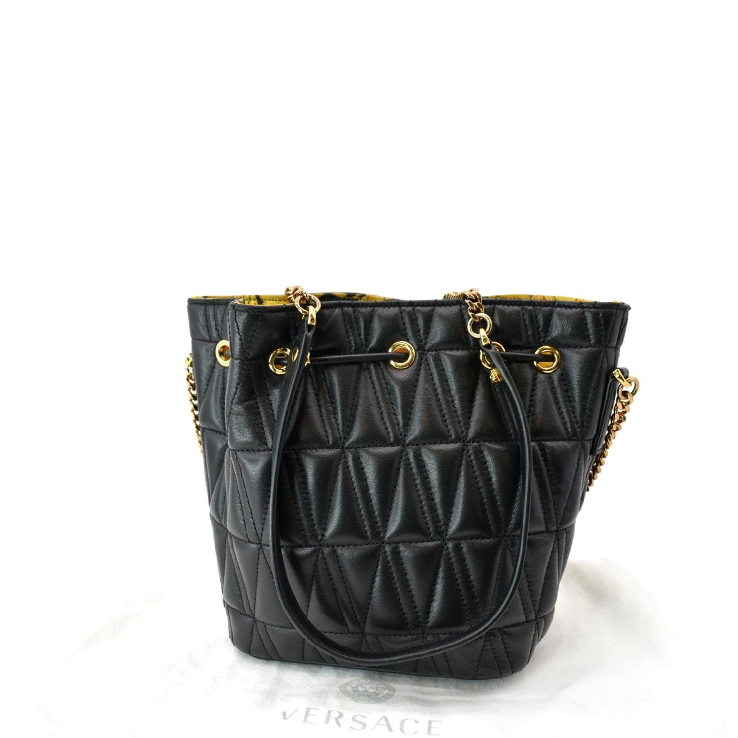 Versace, Bags, Virtus Quilted Small Tote Bag