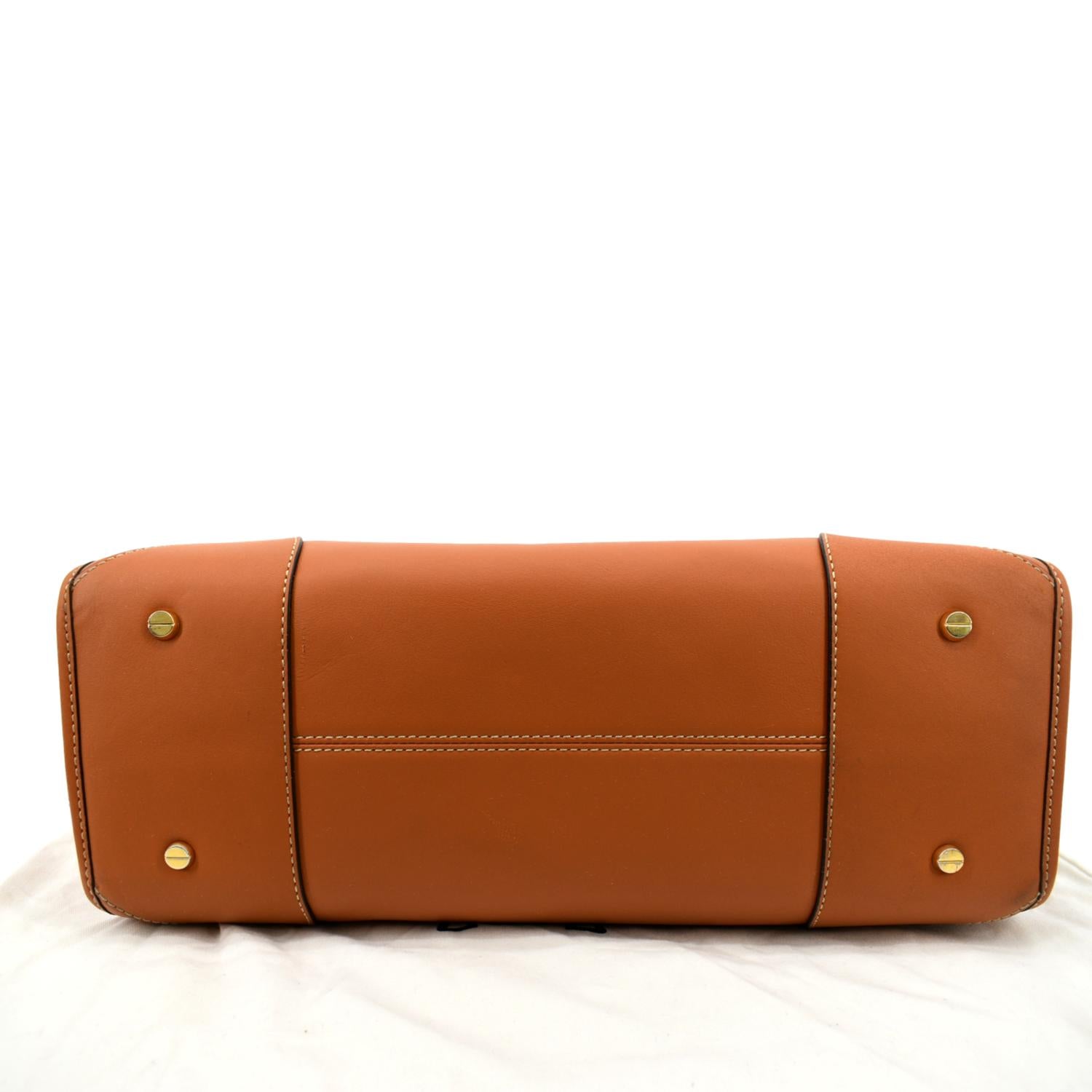 Large München Tote in Spanish Calf Leather Cognac