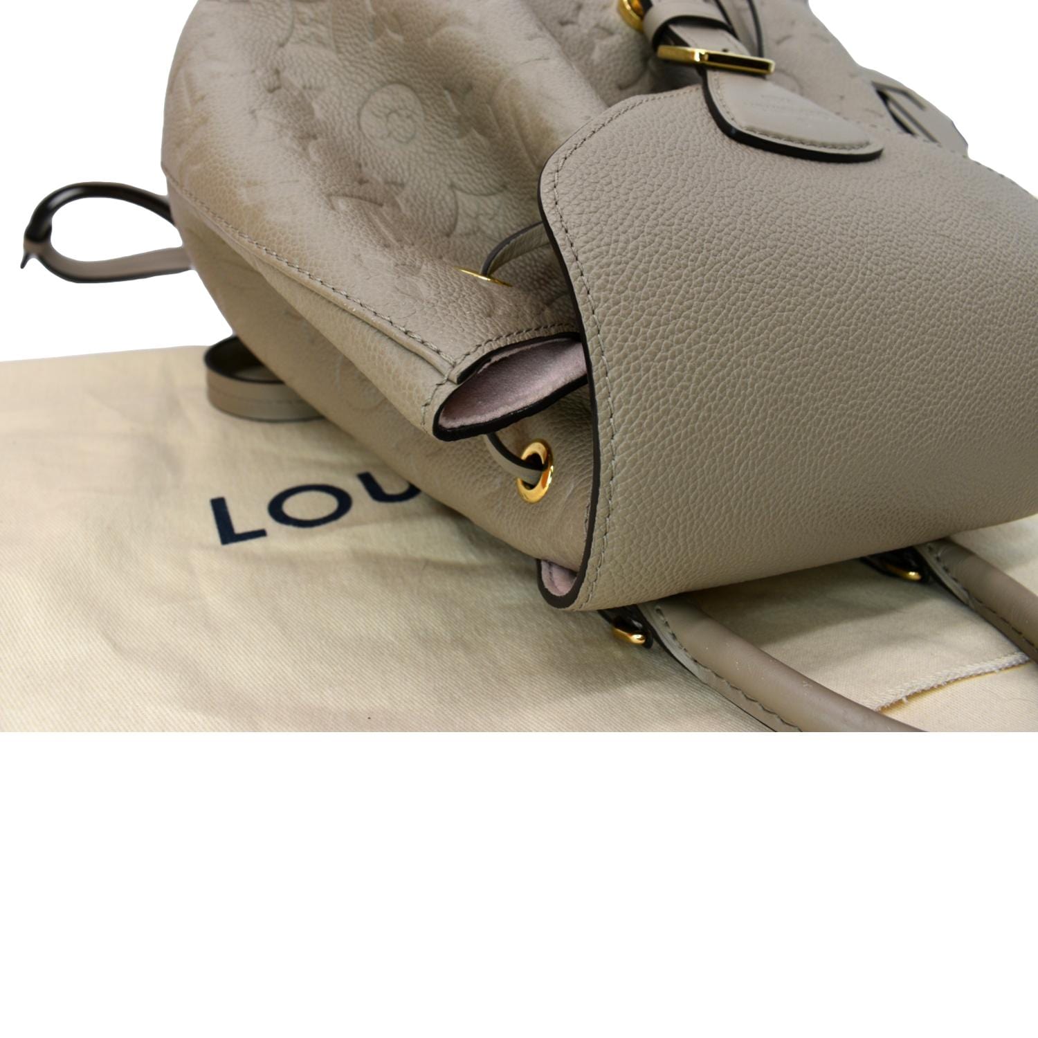 Louis Vuitton Montsouris backpack Beige Leather ref.941147 - Joli Closet