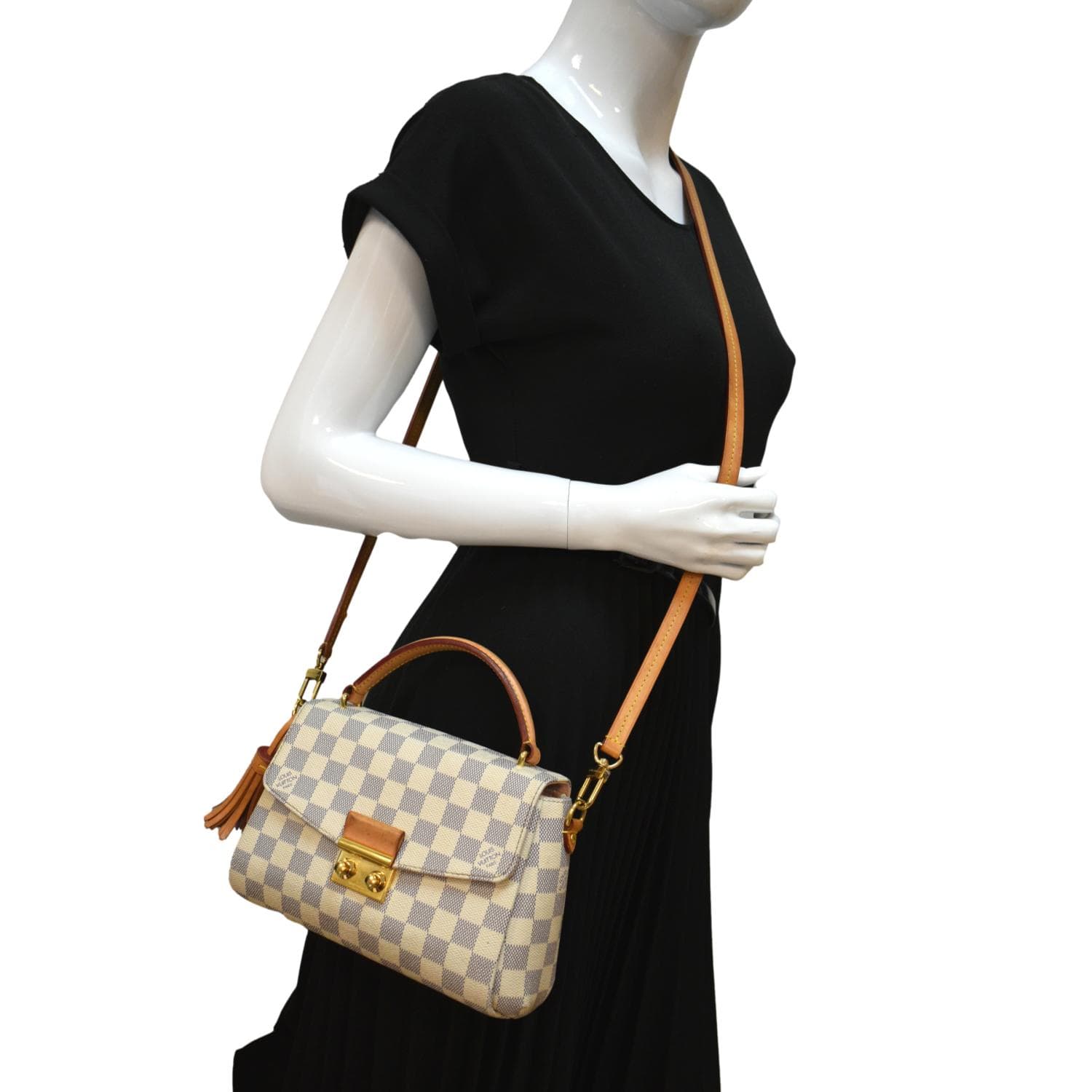 Louis Vuitton Croisette Damier Azur Shoulder Crossbody Bag