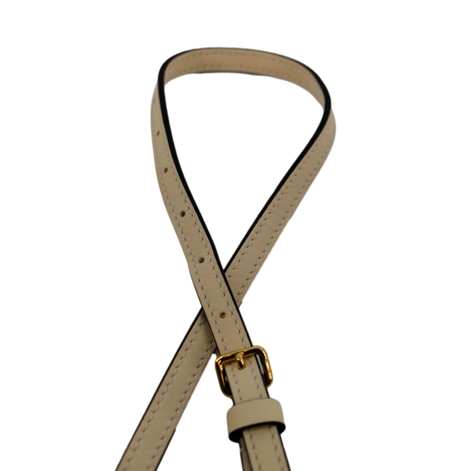 Louis Vuitton Beige Leather Adjustable Shoulder Strap Louis Vuitton