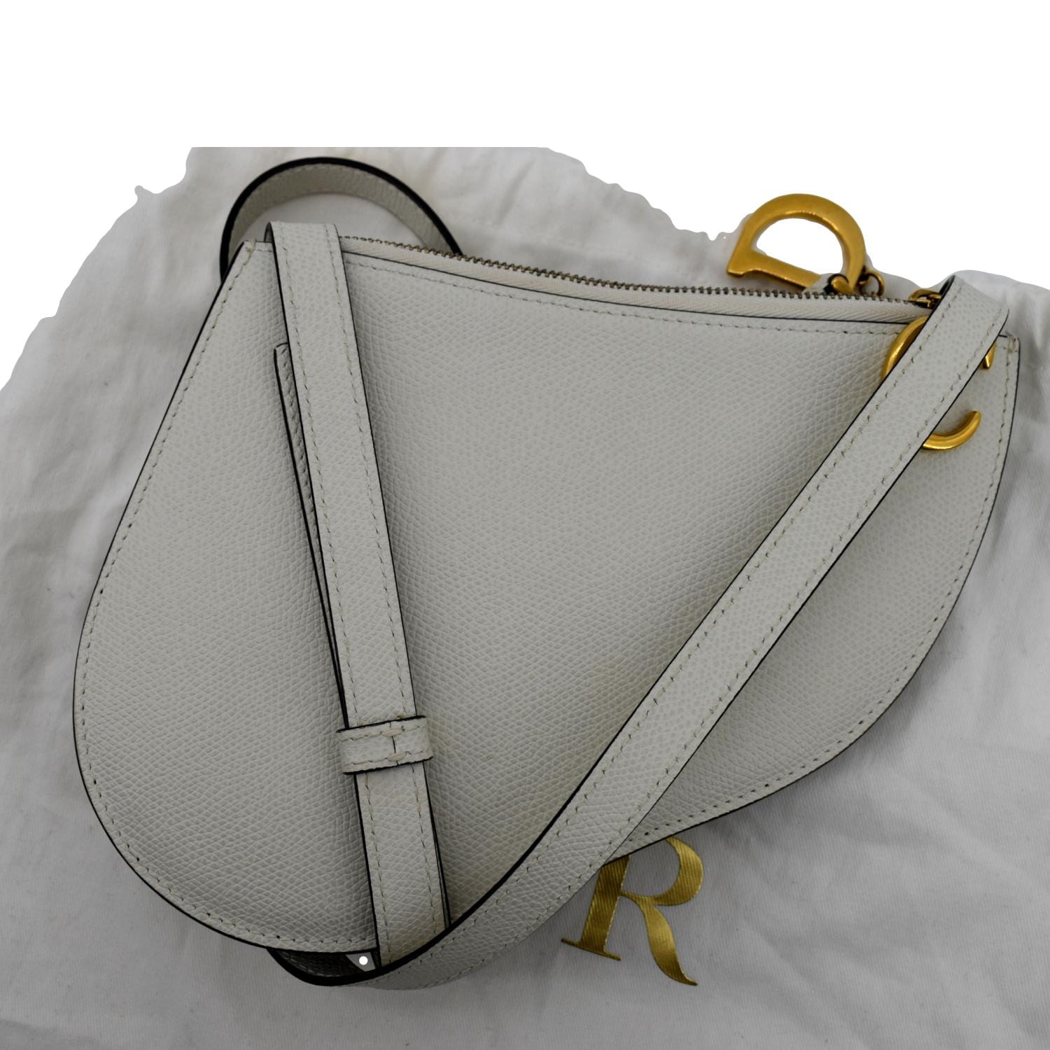 christian dior bag Medium Saddle White Bag
