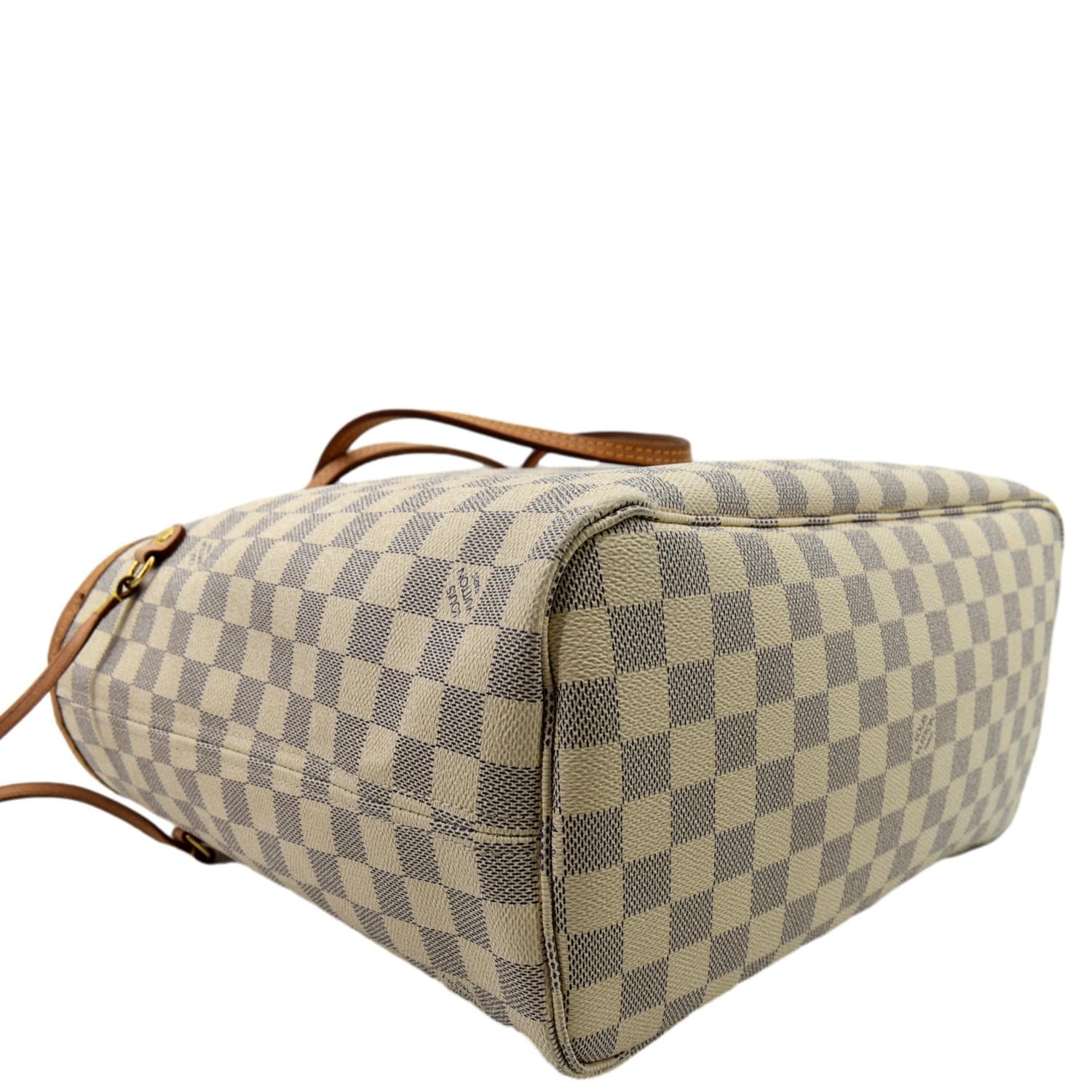 Authentic Louis Vuitton Neverfull MM Tote Bag in Damier Azur