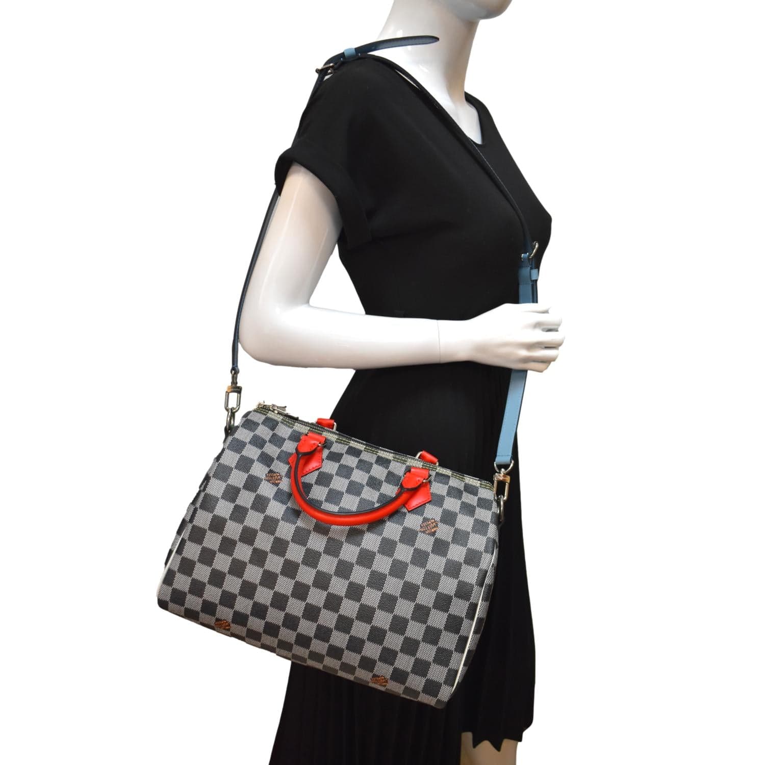 Louis Vuitton Speedy Womens Shoulder Bags, Black