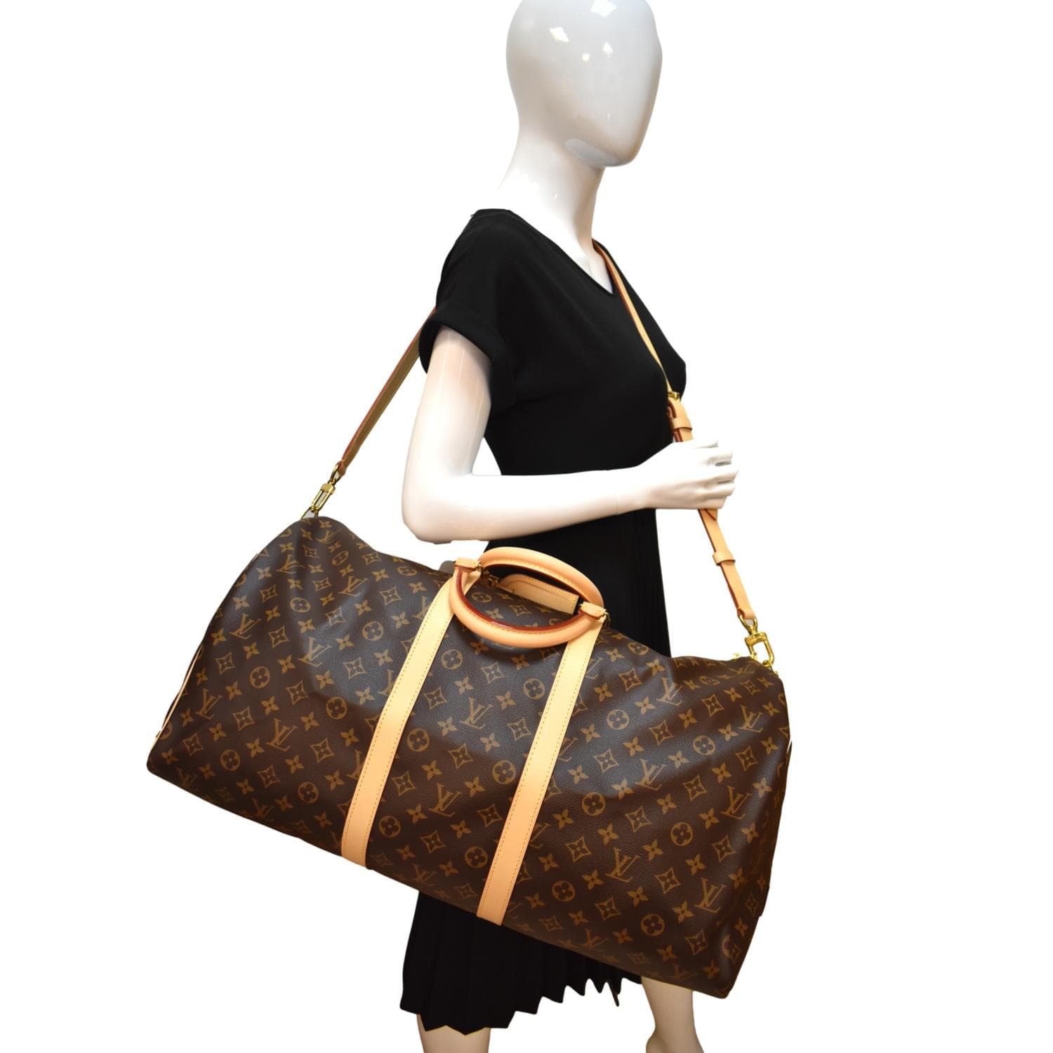 Louis Vuitton Keepall Bandoulière 60 Brown Canvas Travel Bag (Pre-Owne –  Bluefly