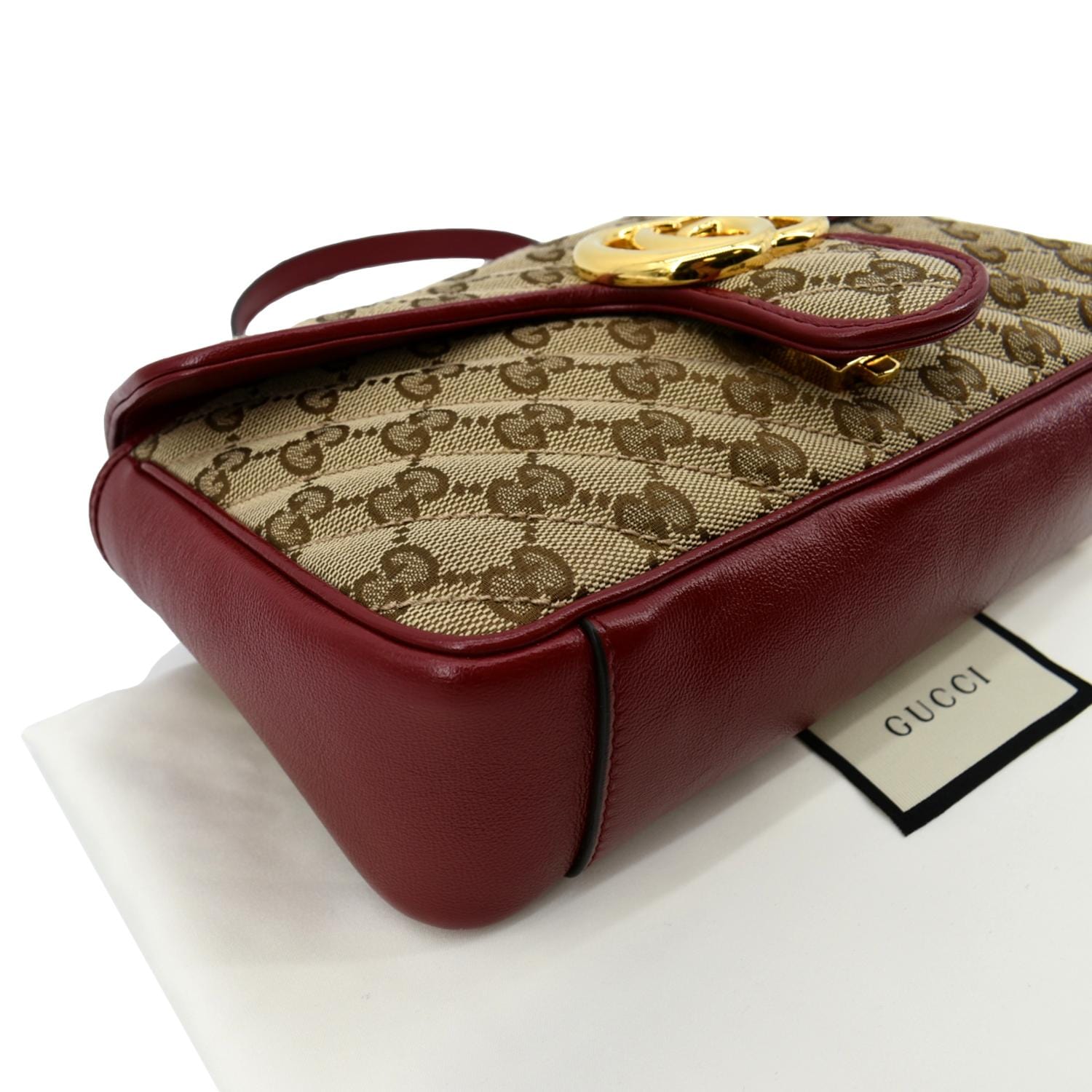 Gucci Pink Mini Marmont Purse Bag 446744 Logo Silver Hardware Leather Heart  | eBay