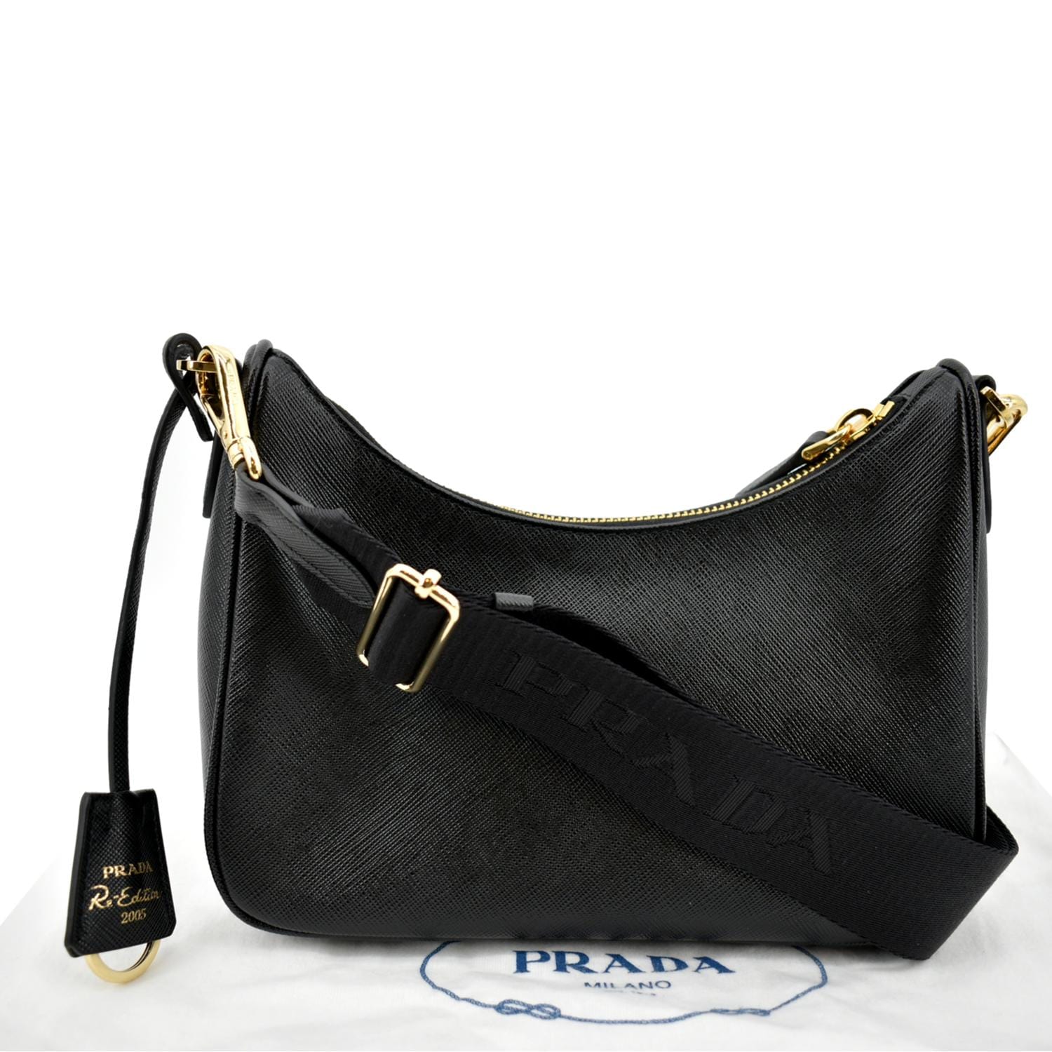 Prada Re-Edition 2005 leather shoulder bag - ShopStyle