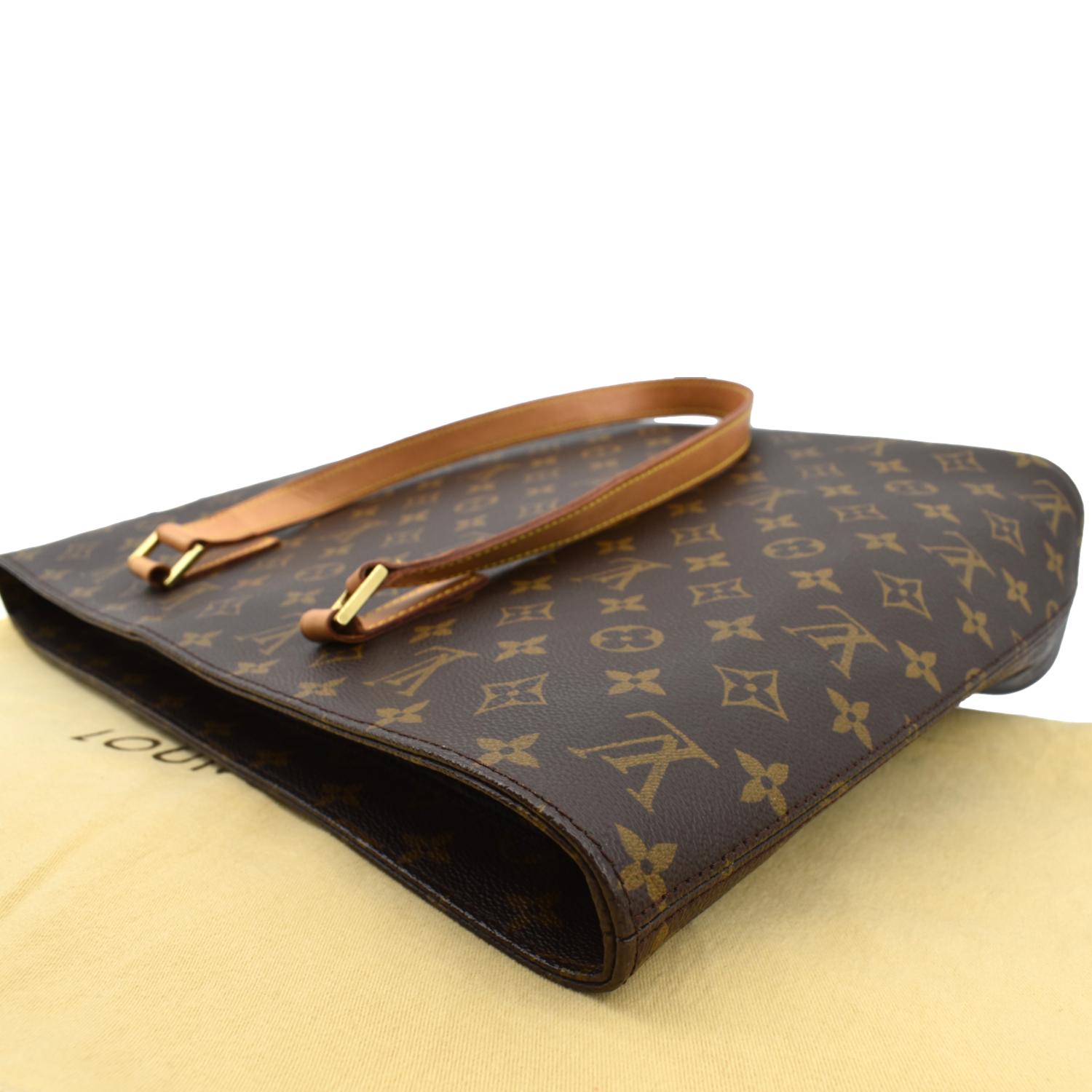 Louis Vuitton 2001 Luco Monogram Tote Brown Shoulder Bag Purse Zip