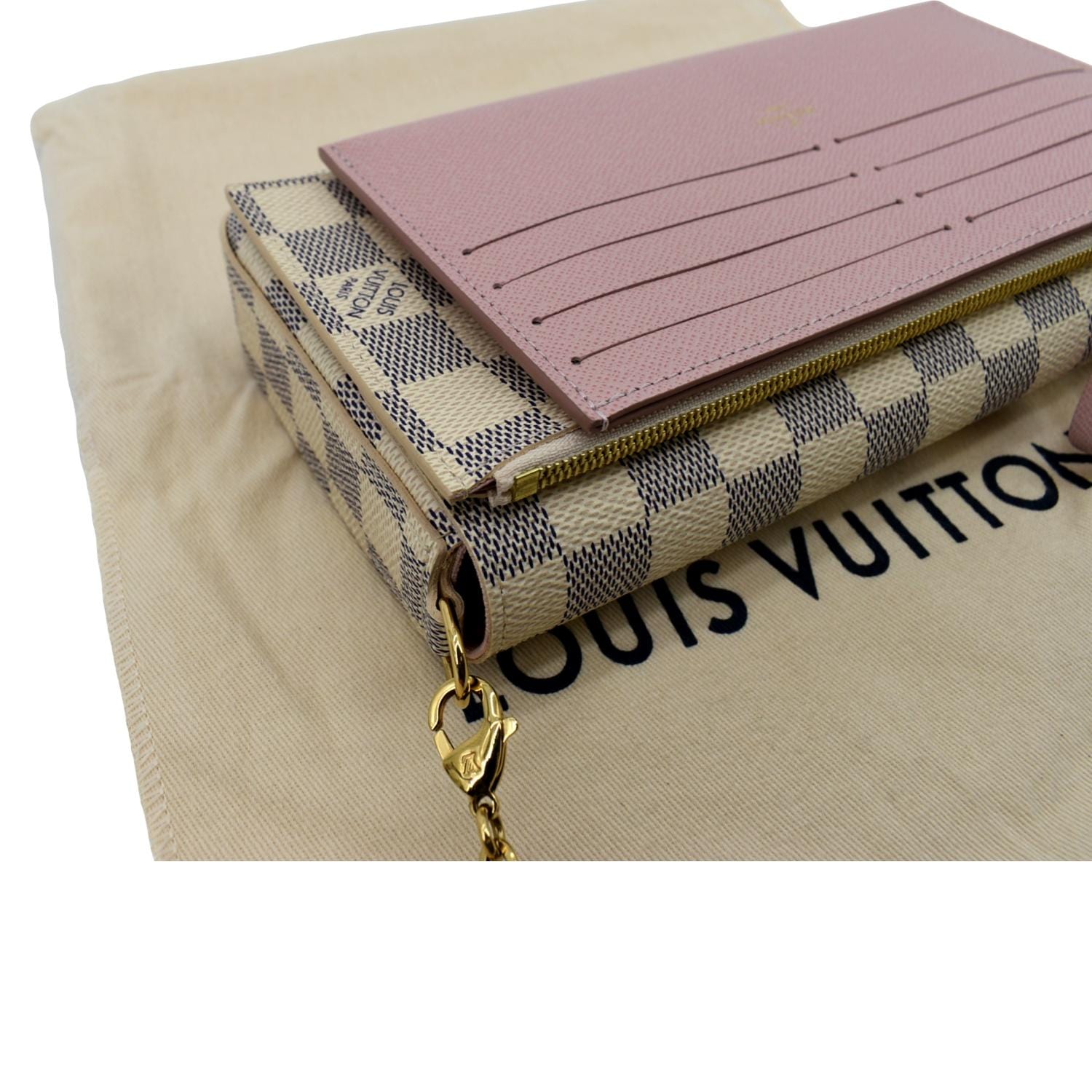 Louis Vuitton Felicie Pochette Damier Azur Canvas GHW