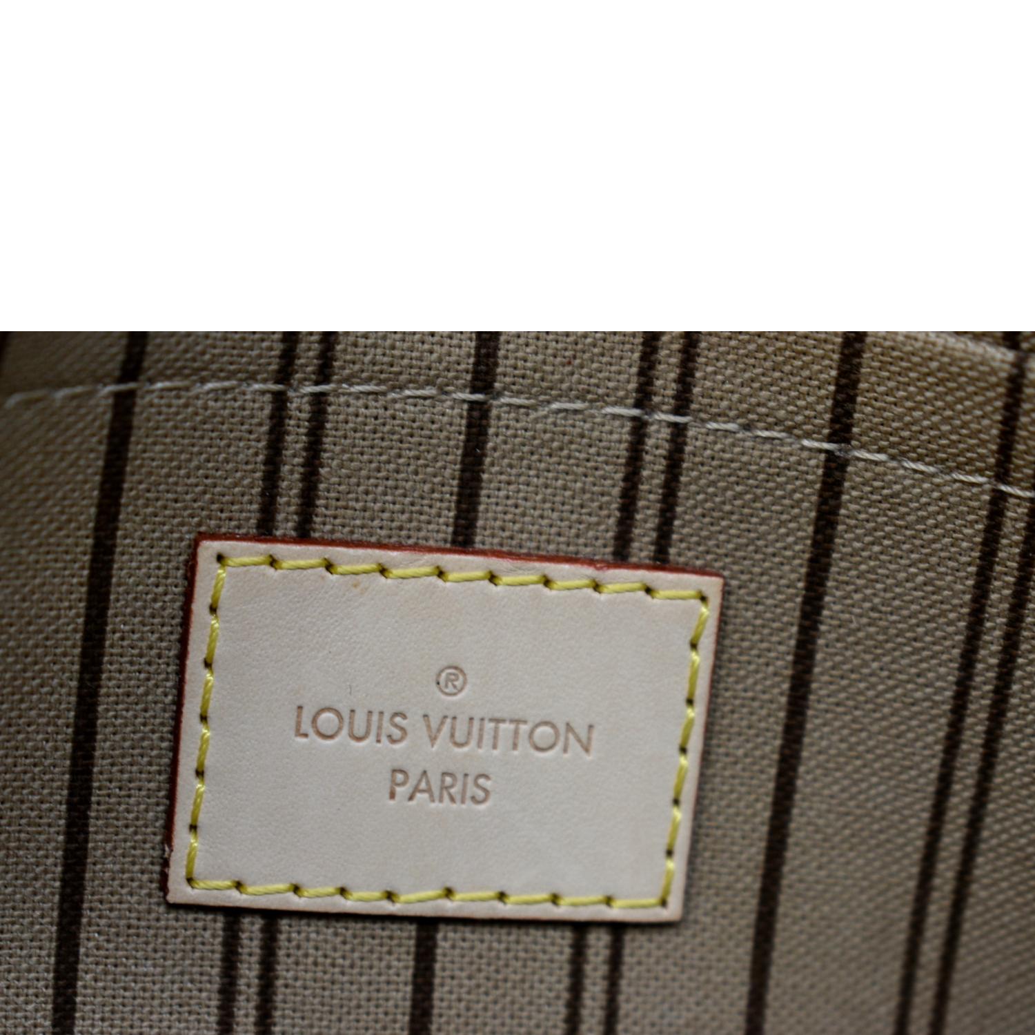 Louis Vuitton Blue Since 1854 Monogram Neverfull Pochette GM Wristlet Bag  19lvs111