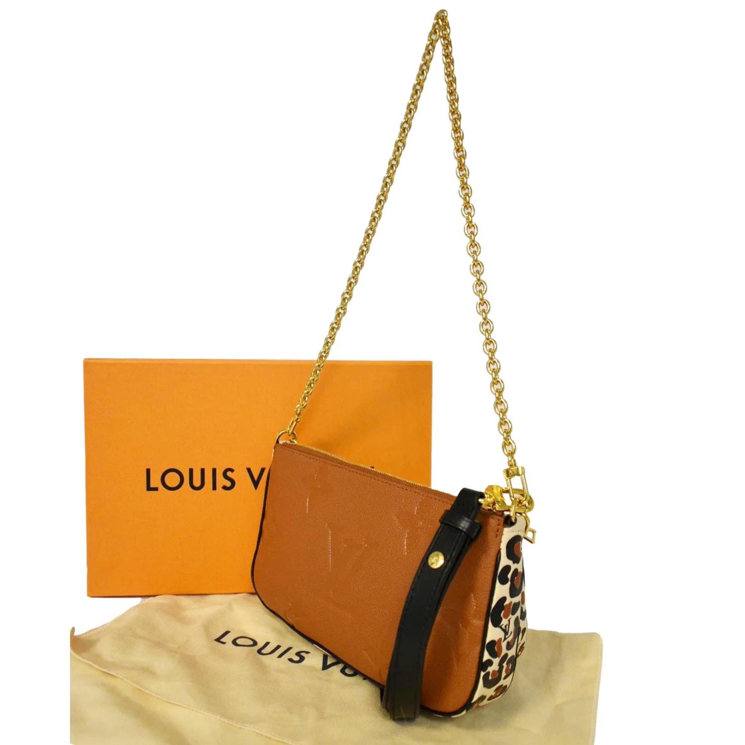 Louis Vuitton, Bags, Louis Vuitton Wild At Heart Multi Pochette  Accessoires Shoulder Bag Caramel