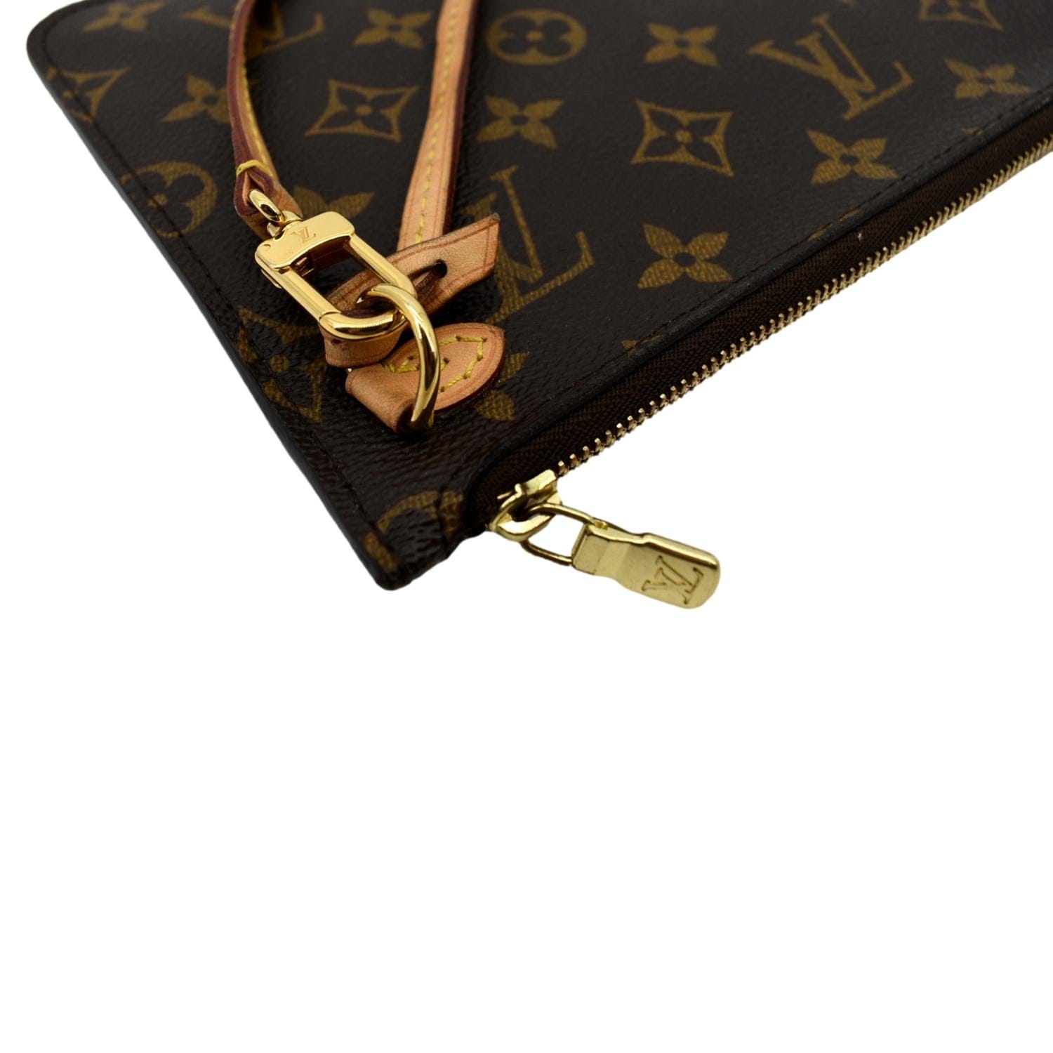Louis Vuitton Monogram Teddy Neverfull Pochette Wristlet Pouch Bag 266lvs512