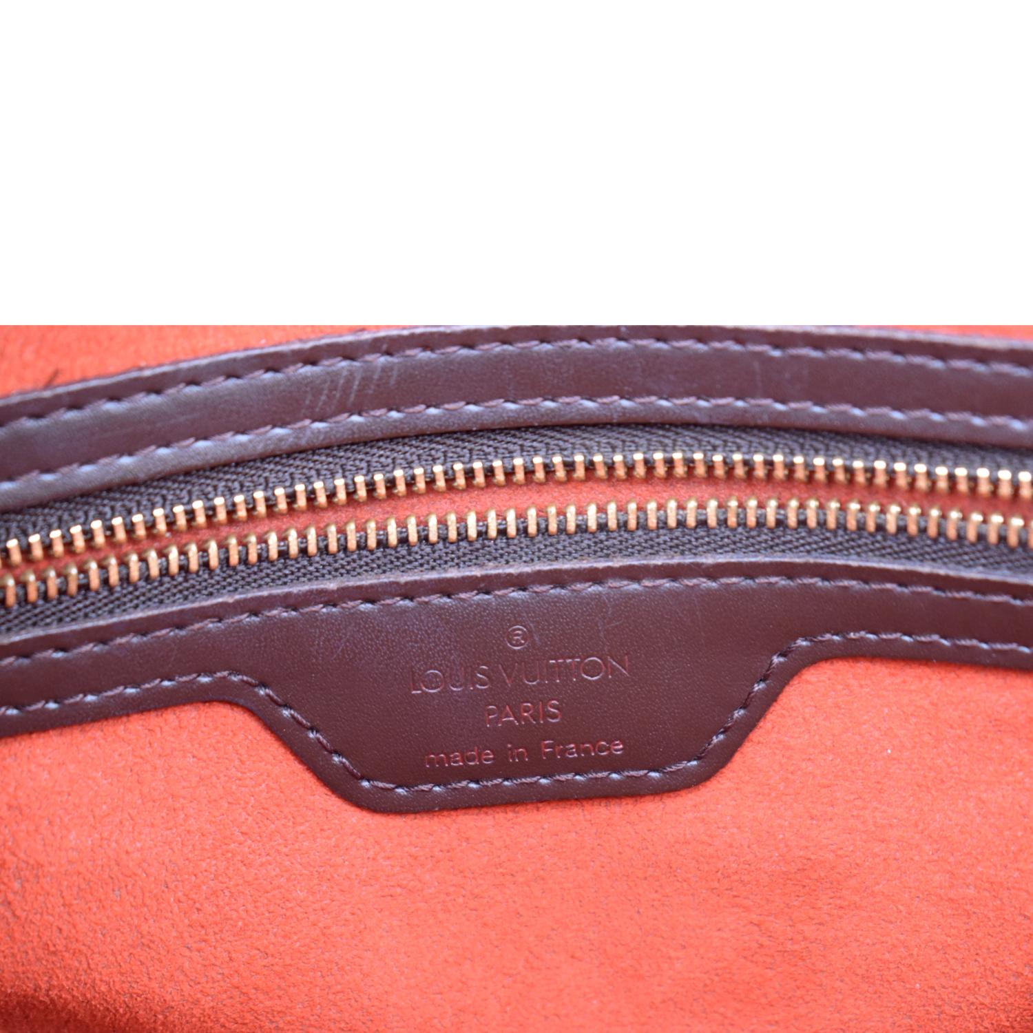 Authentic Louis Vuitton Tote Bag Sac Plat N51140 Brown Damier