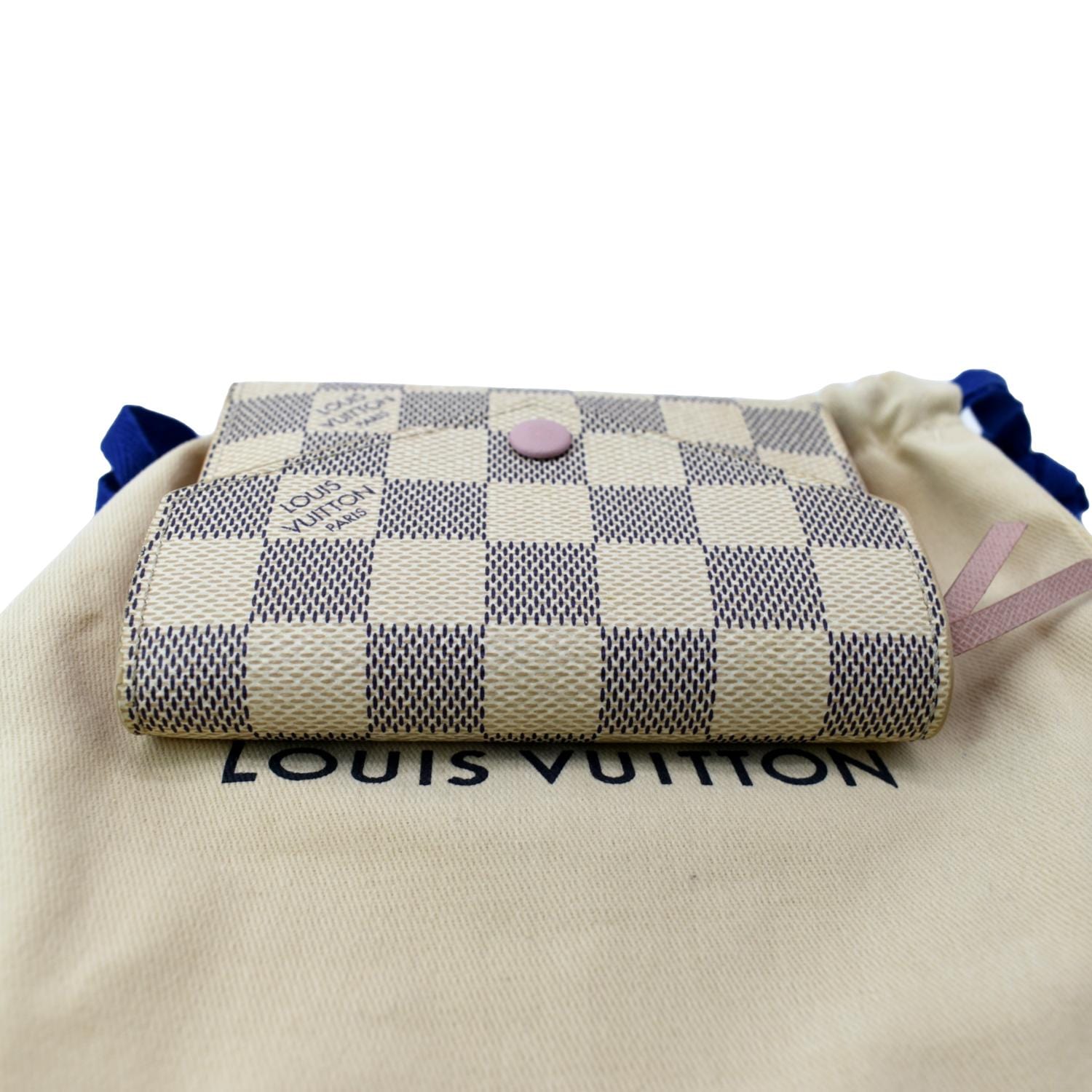 Louis Vuitton Damier Azur Studded Victorine Wallet