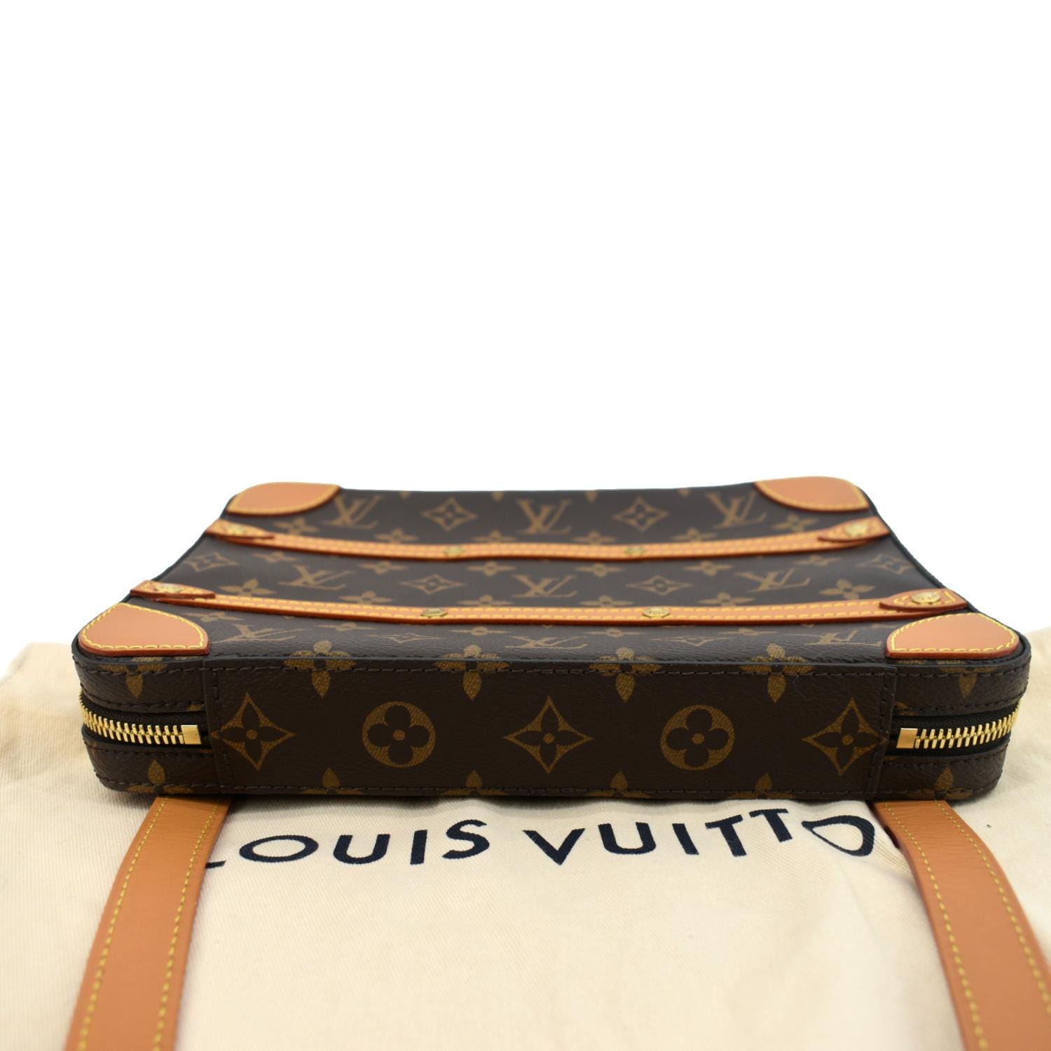 Louis Vuitton Soft Trunk Monogram Brown in Coated Canvas with Black Orange  - US