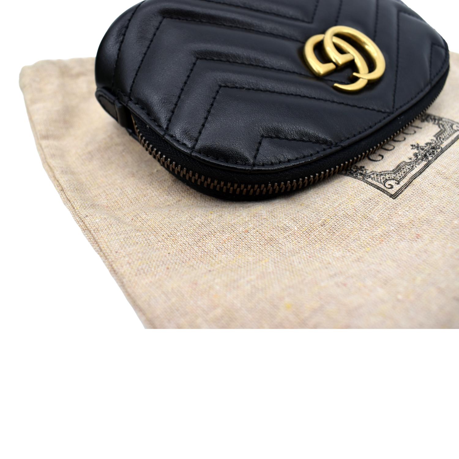 Gucci GG Marmont Top Handle Cosmetic Case Matelasse Leather Mini at 1stDibs