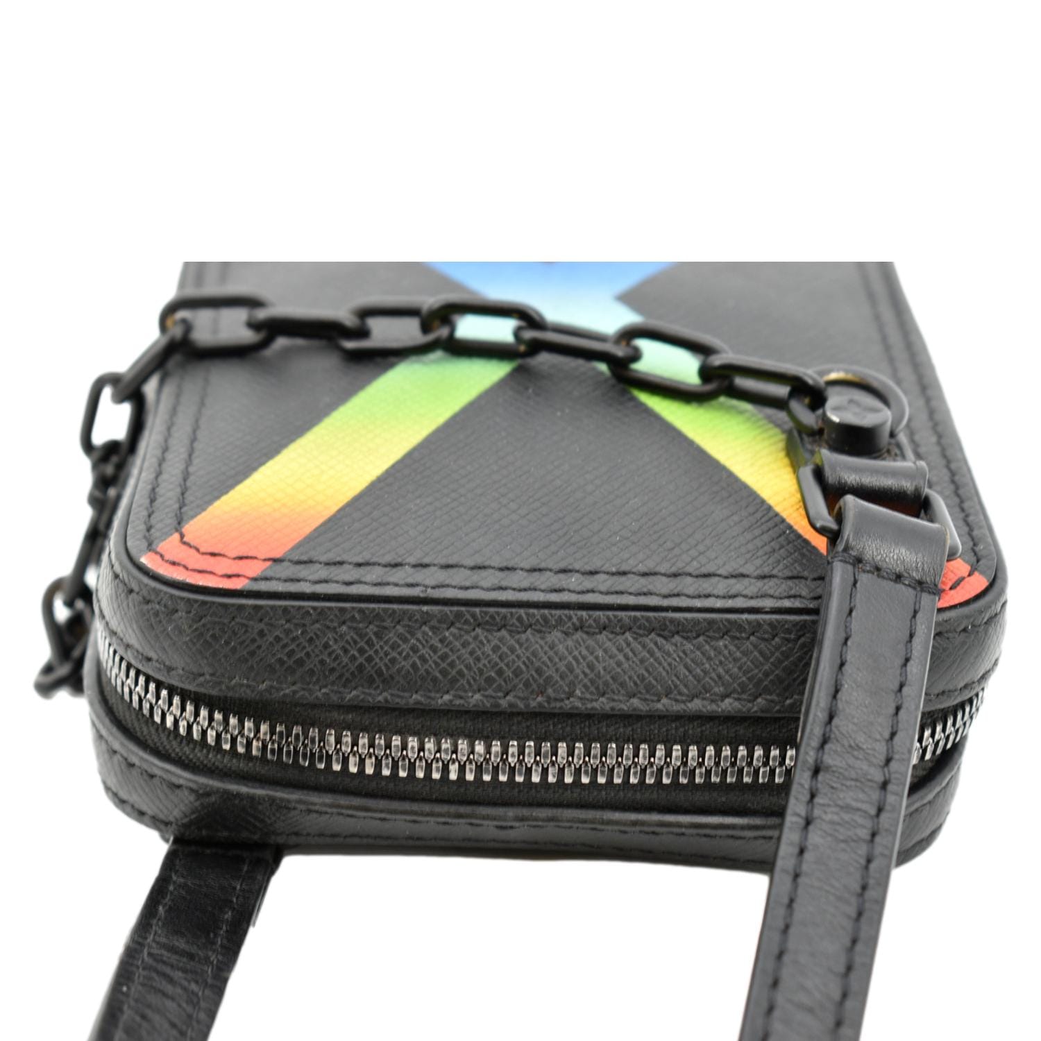 Louis Vuitton Taiga Rainbow Danube Messenger Bag - Black Messenger