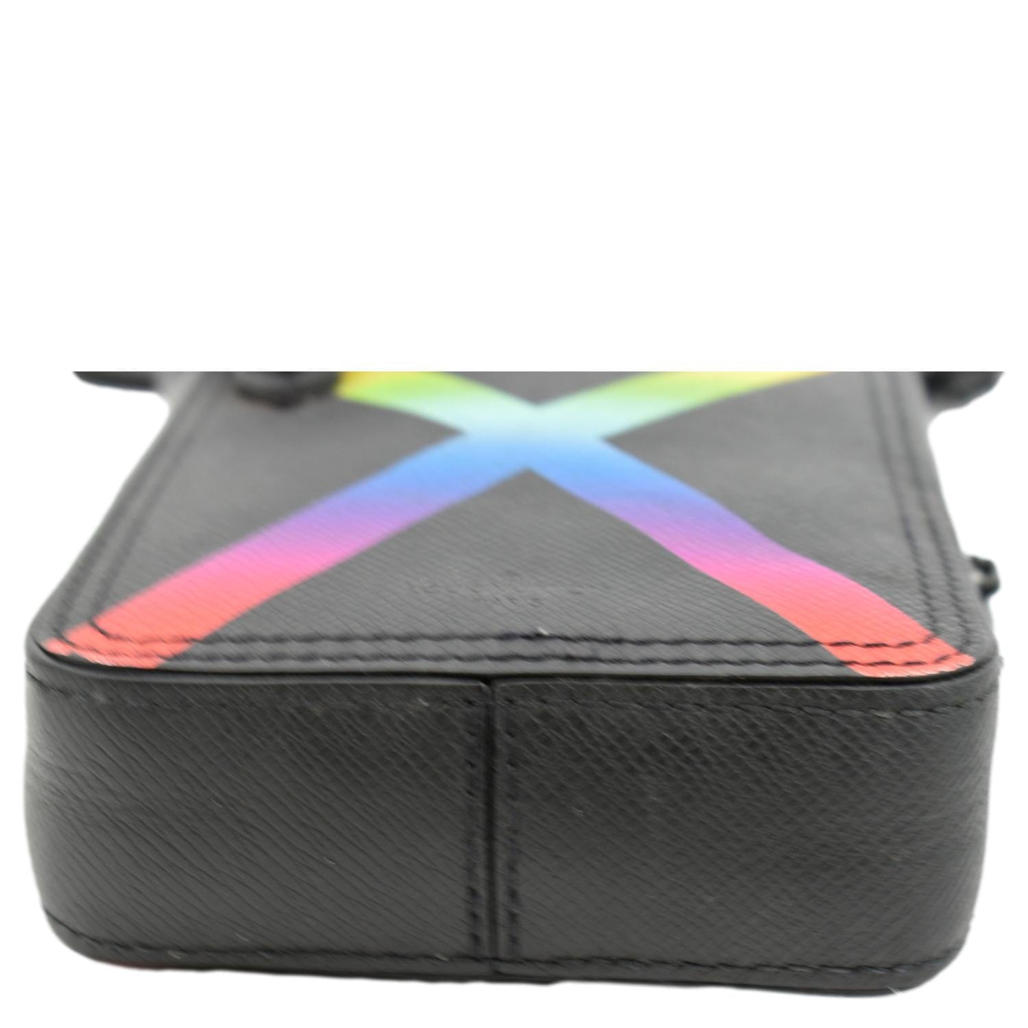 Louis Vuitton Danube Messenger Taiga Black/Rainbow in Taiga Leather with  Matte Black - US