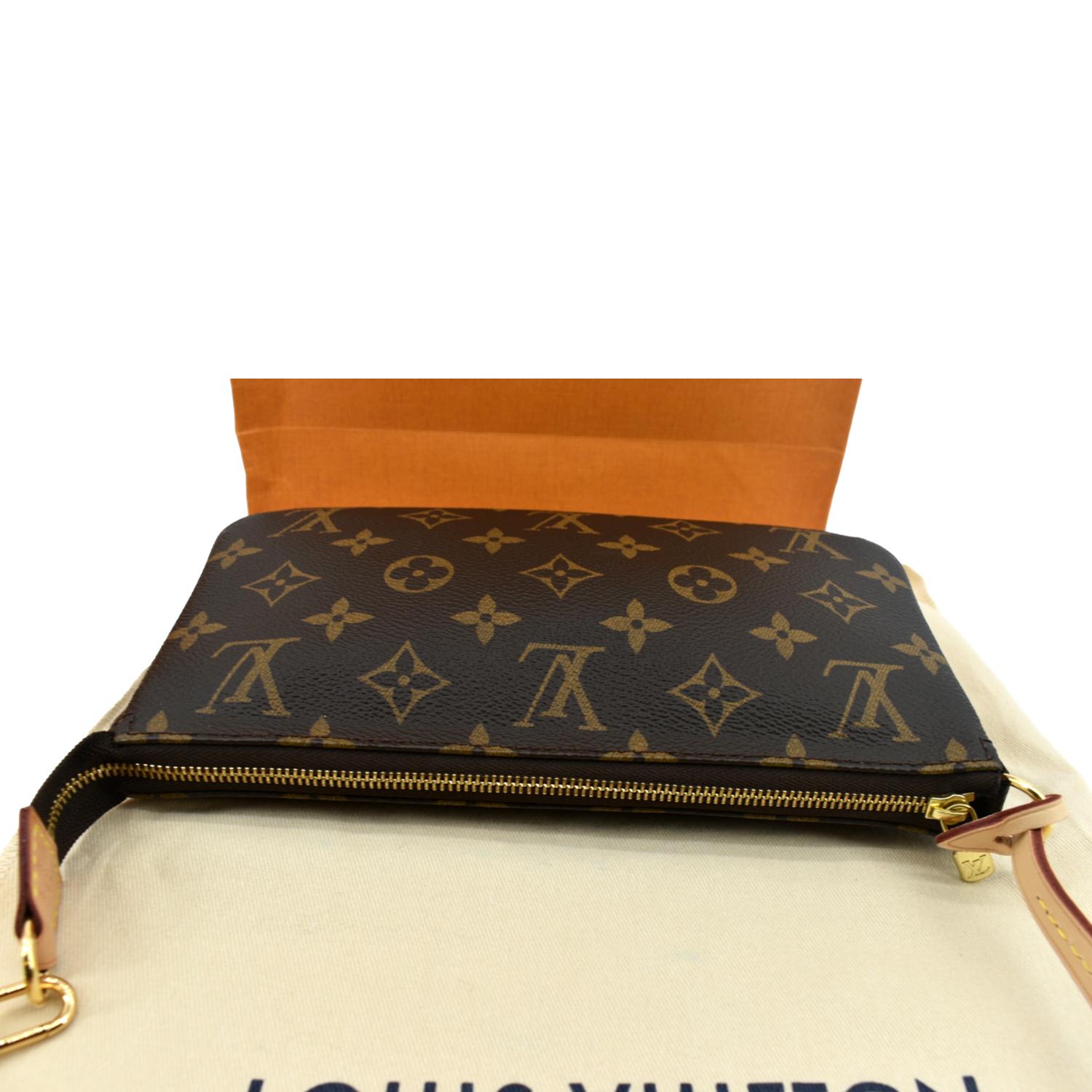 Pochette accessoire handbag Louis Vuitton Brown in Cotton - 35360447