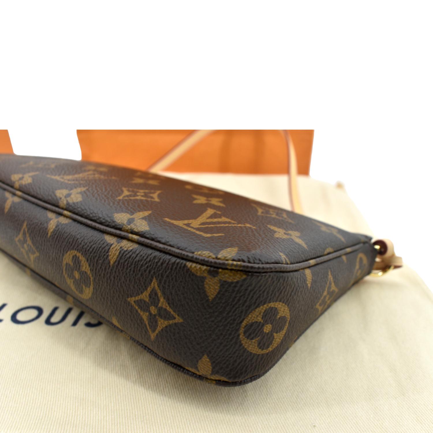 Pochette accessoire handbag Louis Vuitton Brown in Cotton - 35360447